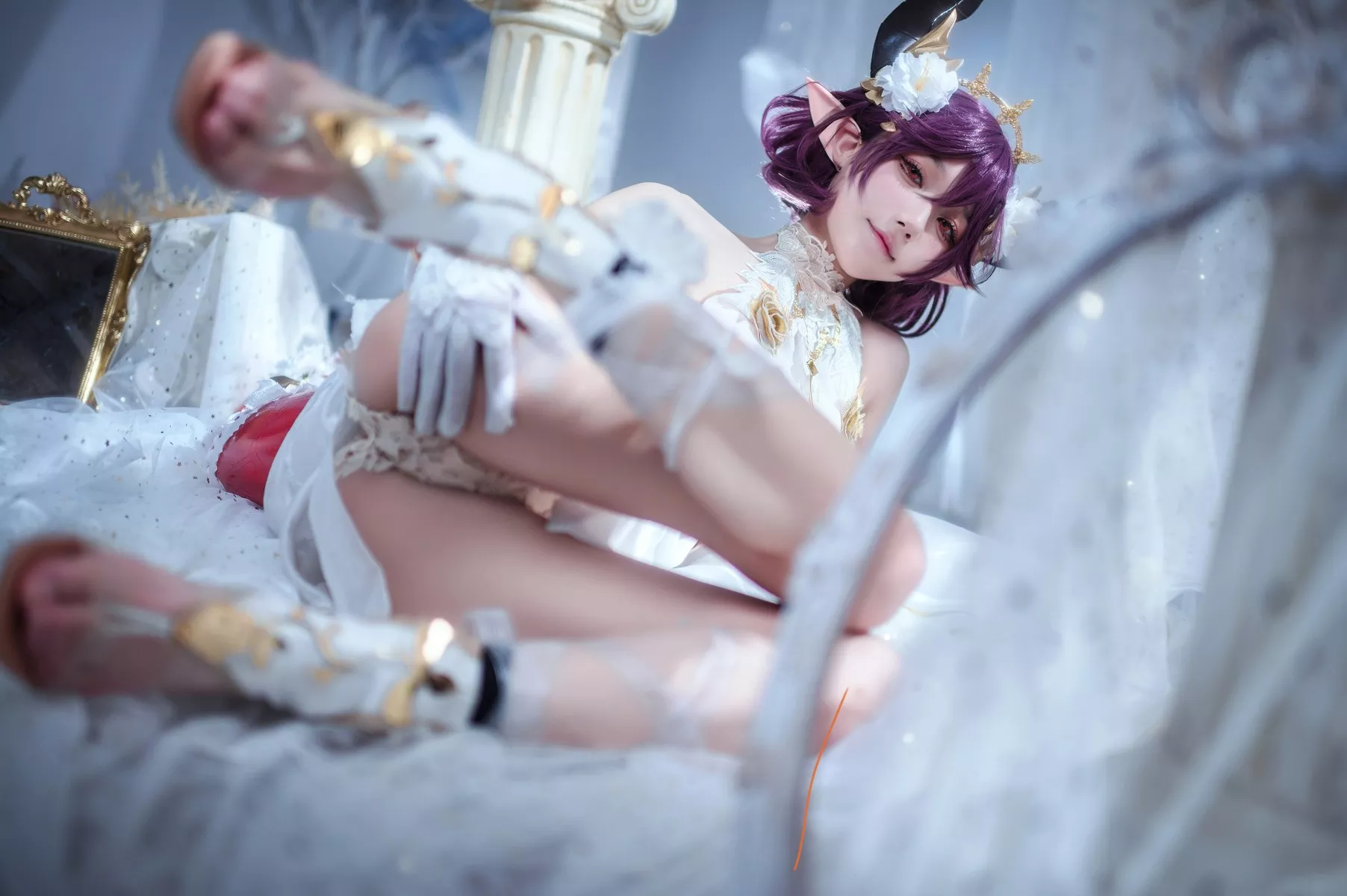 佳人Cosplay 龙娘 阿包也是兔娘 碧蓝幻想古蕾娅