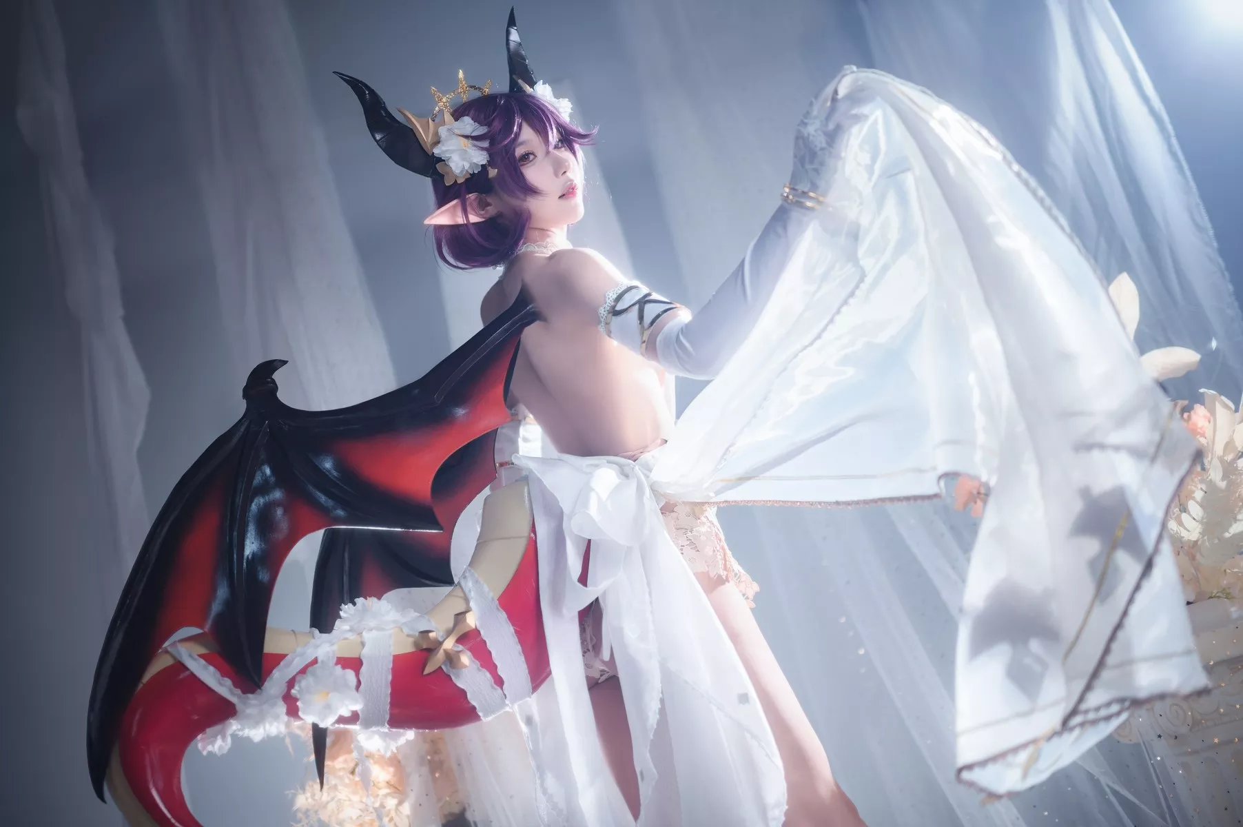 佳人Cosplay 龙娘 阿包也是兔娘 碧蓝幻想古蕾娅