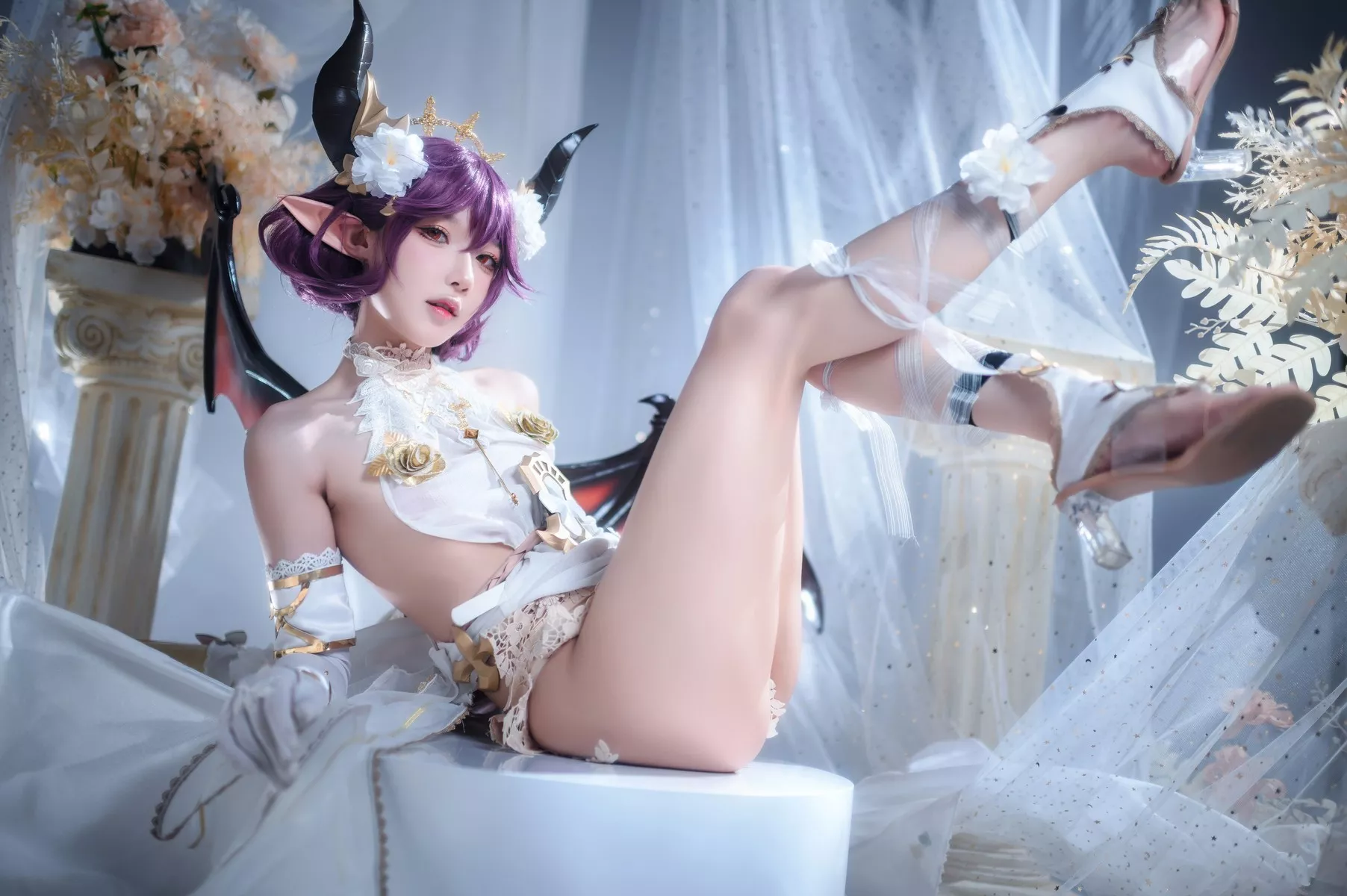 佳人Cosplay 龙娘 阿包也是兔娘 碧蓝幻想古蕾娅