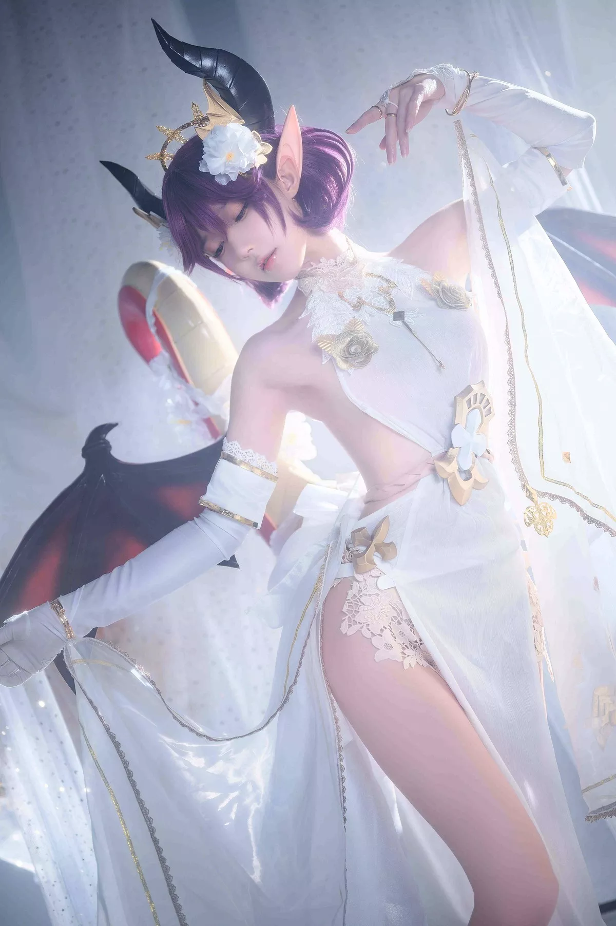 佳人Cosplay 龙娘 阿包也是兔娘 碧蓝幻想古蕾娅