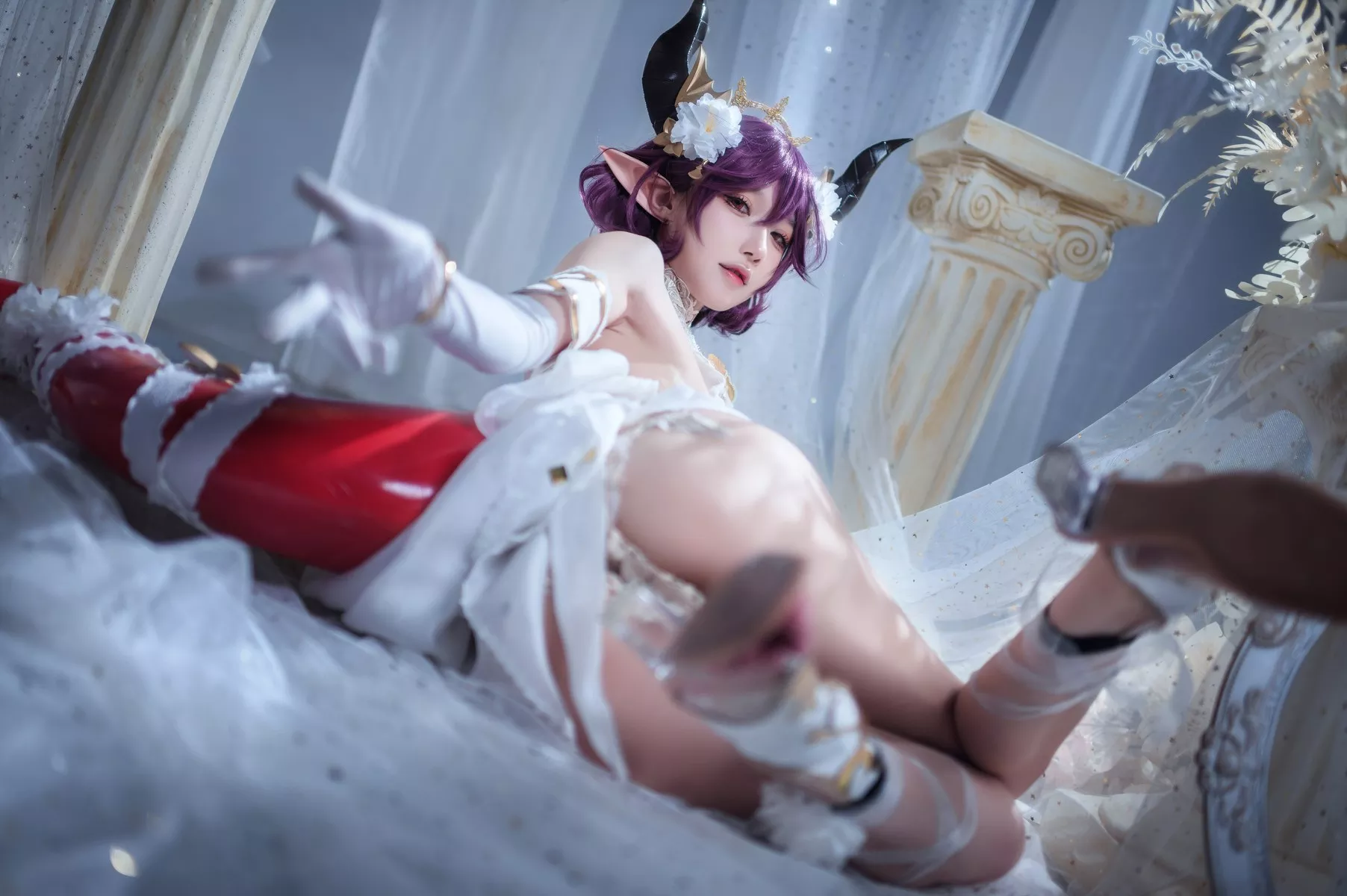 佳人Cosplay 龙娘 阿包也是兔娘 碧蓝幻想古蕾娅