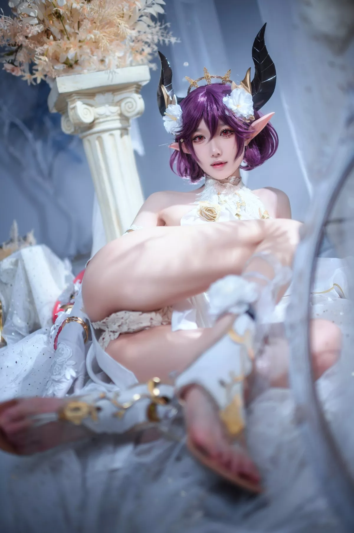 佳人Cosplay 龙娘 阿包也是兔娘 碧蓝幻想古蕾娅