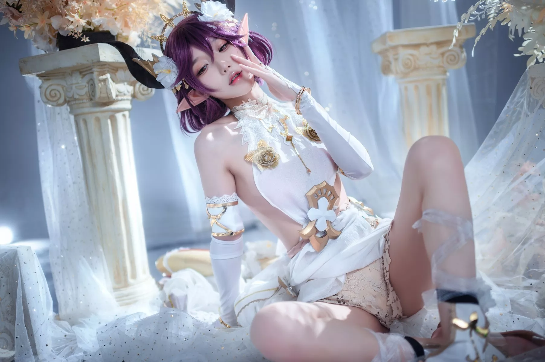 佳人Cosplay 龙娘 阿包也是兔娘 碧蓝幻想古蕾娅