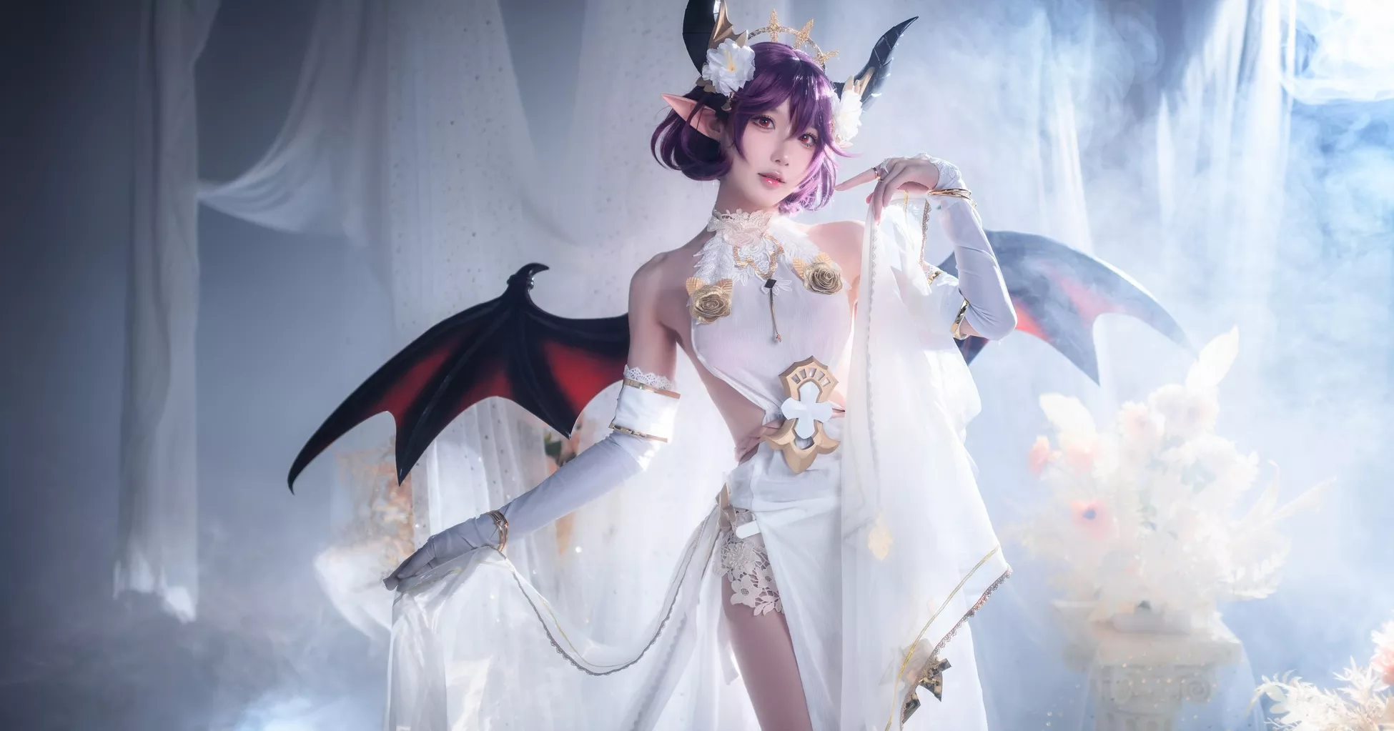 佳人Cosplay 龙娘 阿包也是兔娘 碧蓝幻想古蕾娅