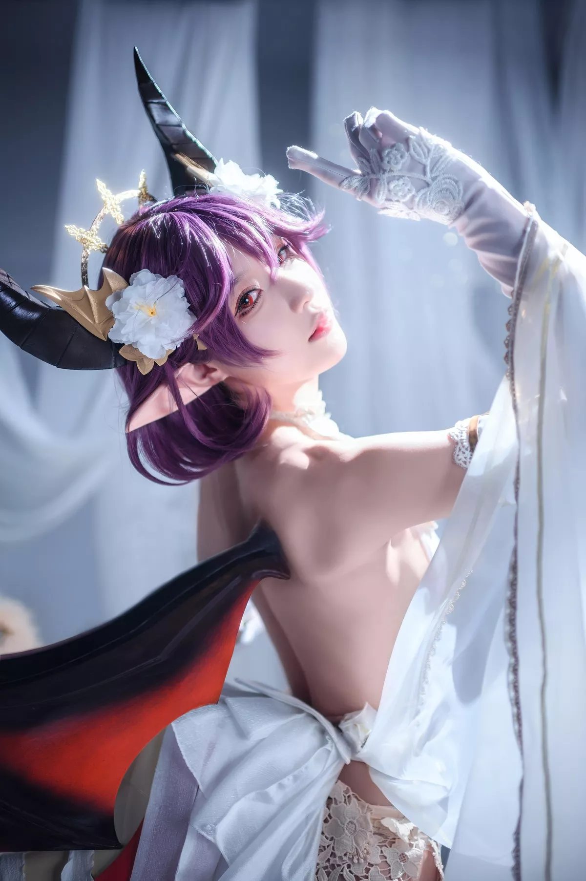 佳人Cosplay 龙娘 阿包也是兔娘 碧蓝幻想古蕾娅
