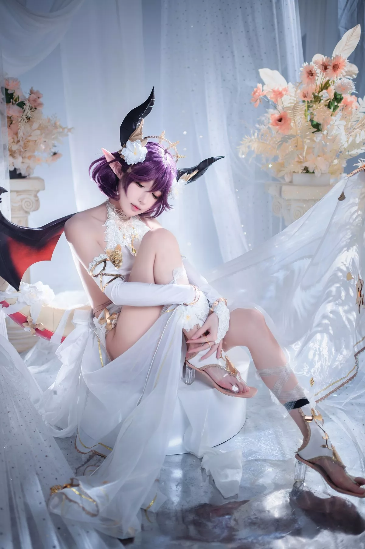 佳人Cosplay 龙娘 阿包也是兔娘 碧蓝幻想古蕾娅