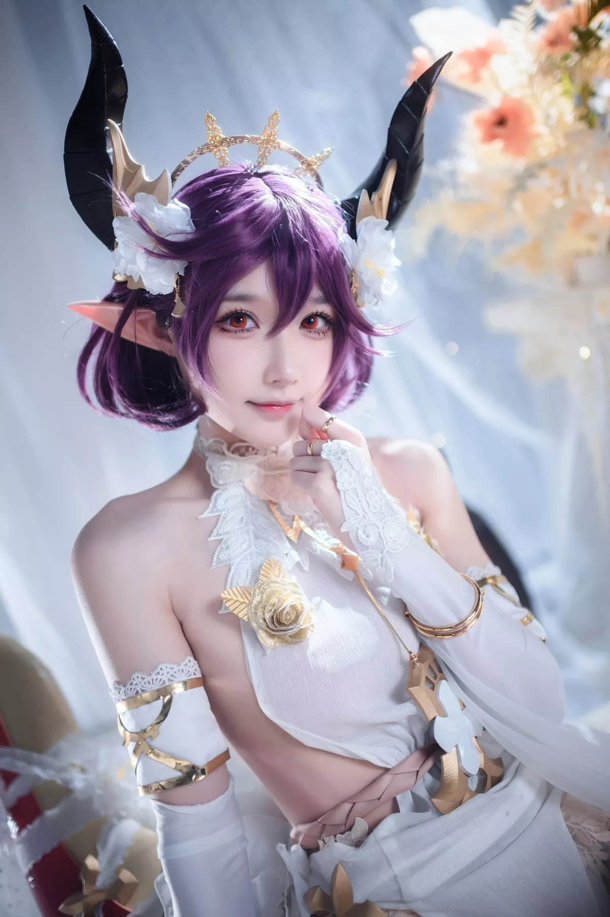 佳人Cosplay 龙娘 阿包也是兔娘 碧蓝幻想古蕾娅