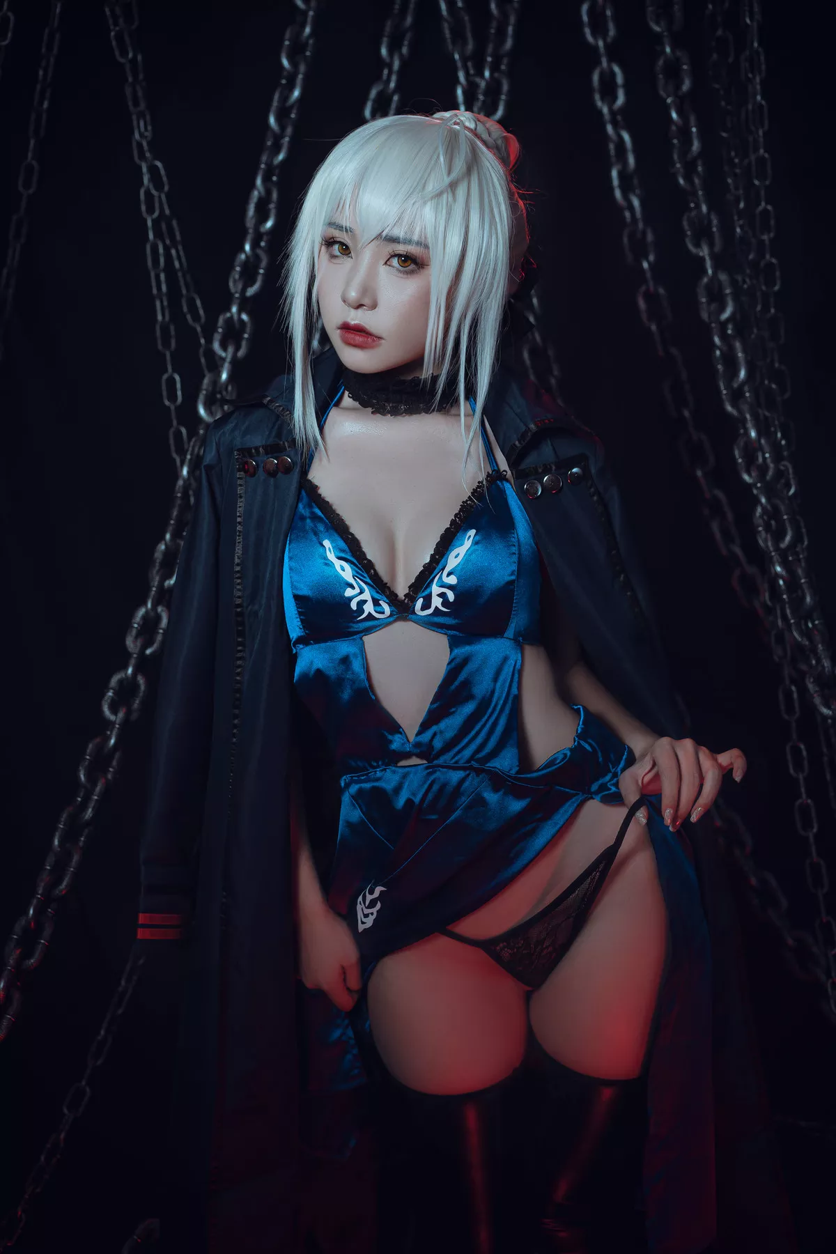 美女Cosplay 爆机丫头 喵小吉 Saber Alter 诱惑私拍 黑呆