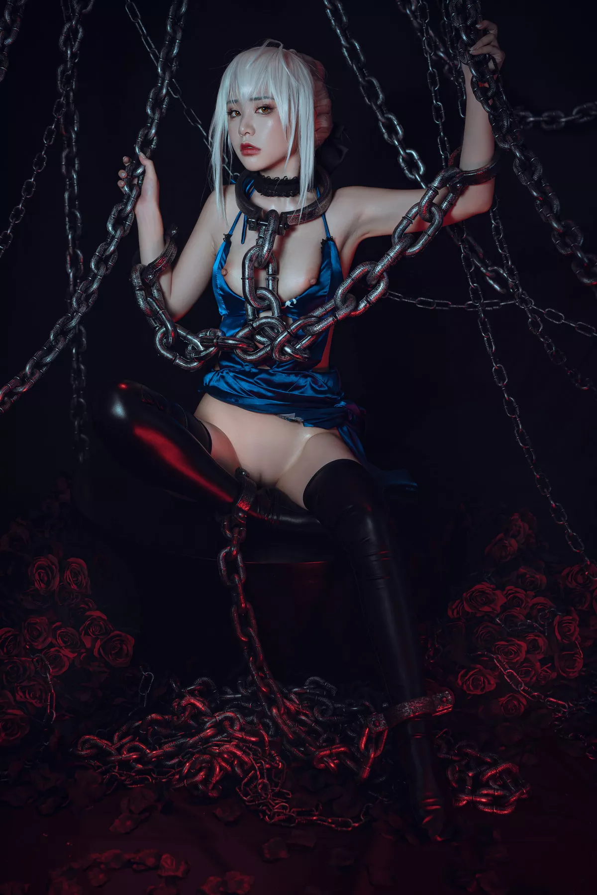 美女Cosplay 爆机丫头 喵小吉 Saber Alter 诱惑私拍 黑呆