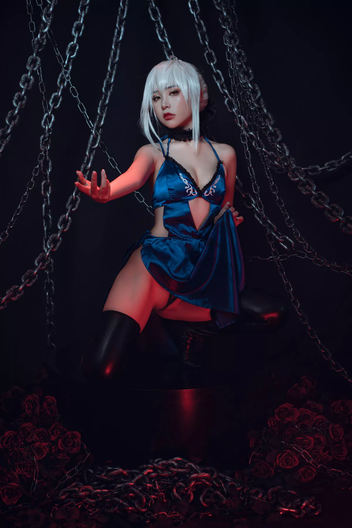美女Cosplay 爆机丫头 喵小吉 Saber Alter 诱惑私拍 黑呆