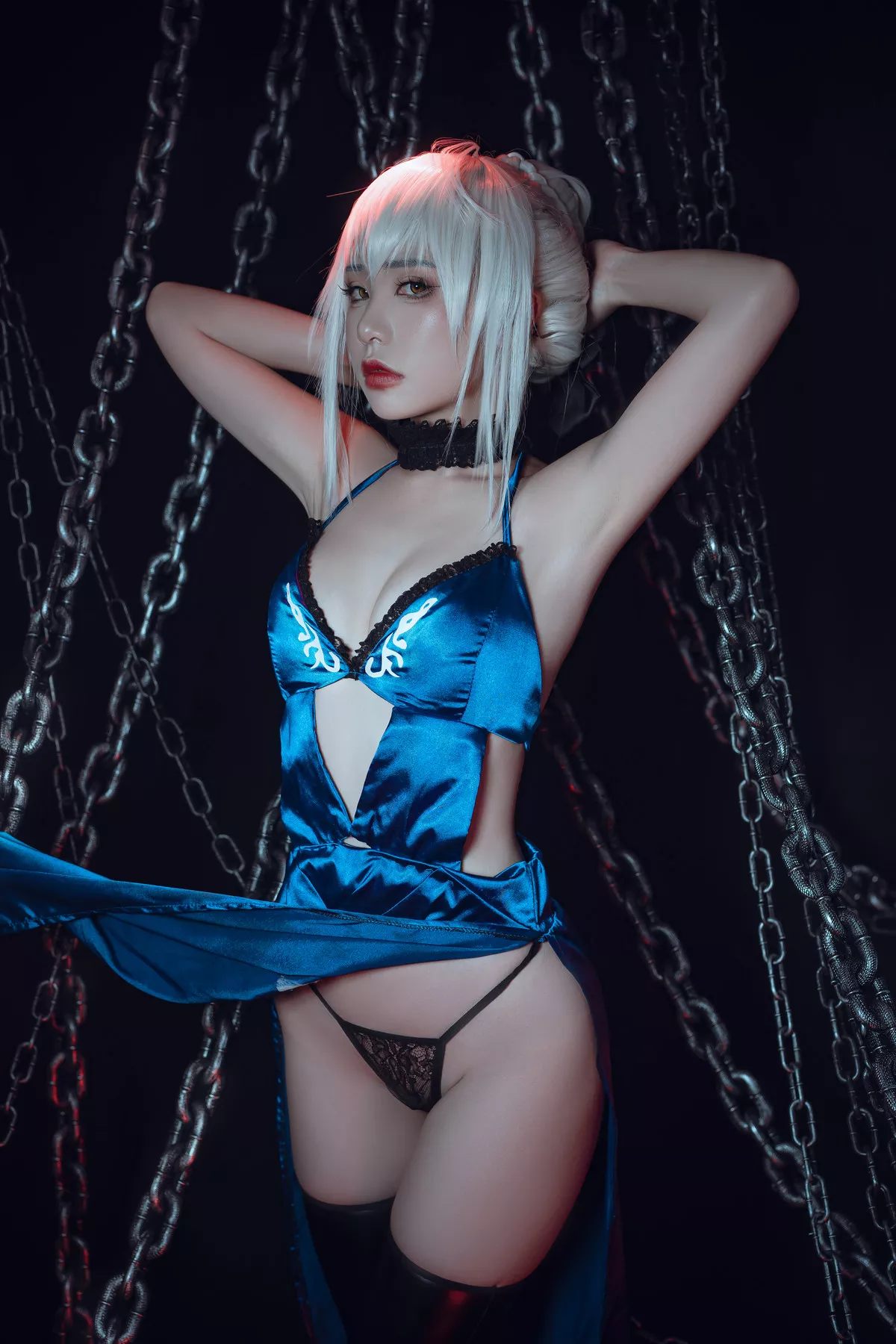 美女Cosplay 爆机丫头 喵小吉 Saber Alter 诱惑私拍 黑呆