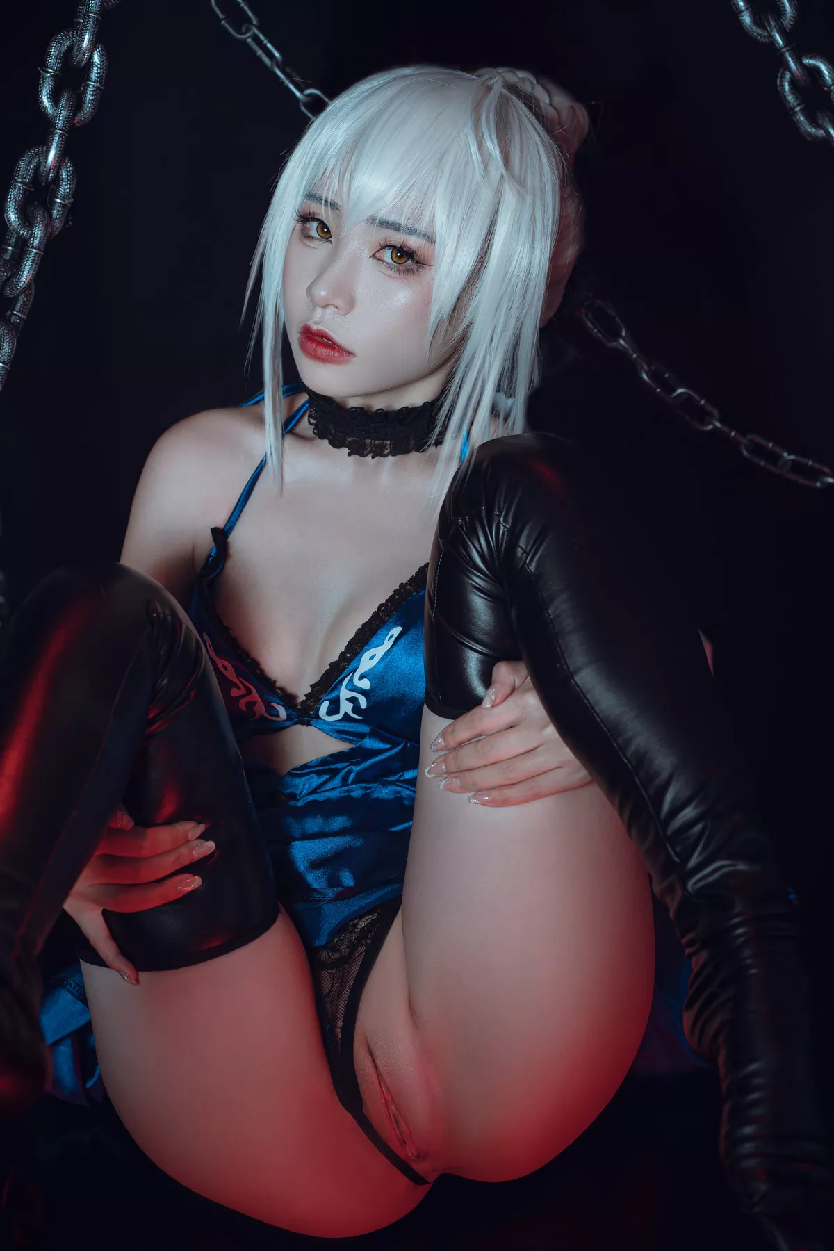 美女Cosplay 爆机丫头 喵小吉 Saber Alter 诱惑私拍 黑呆