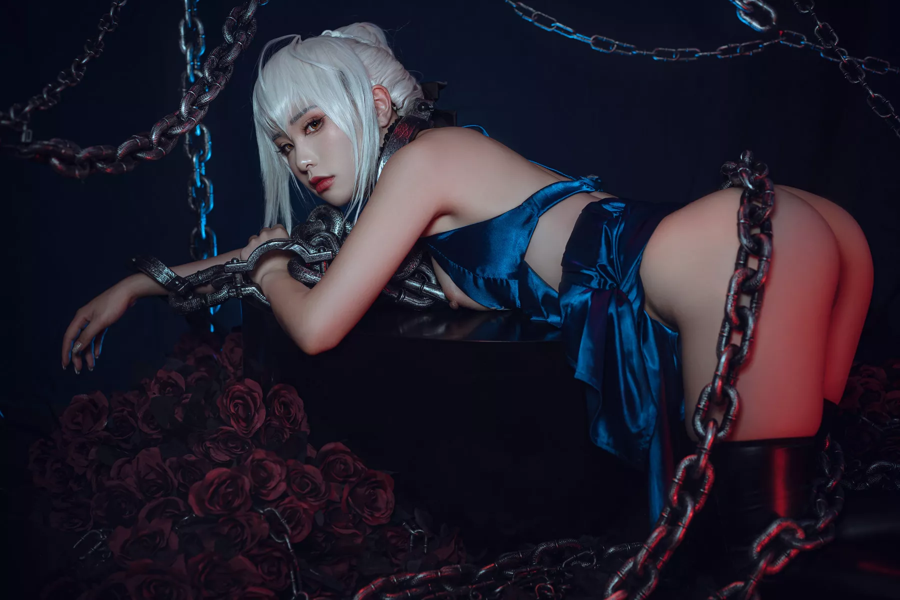美女Cosplay 爆机丫头 喵小吉 Saber Alter 诱惑私拍 黑呆