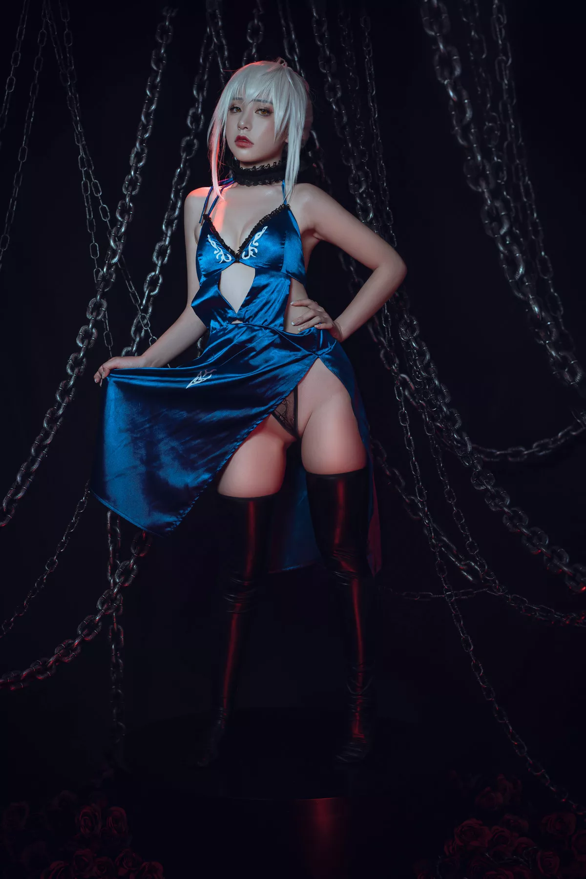 美女Cosplay 爆机丫头 喵小吉 Saber Alter 诱惑私拍 黑呆