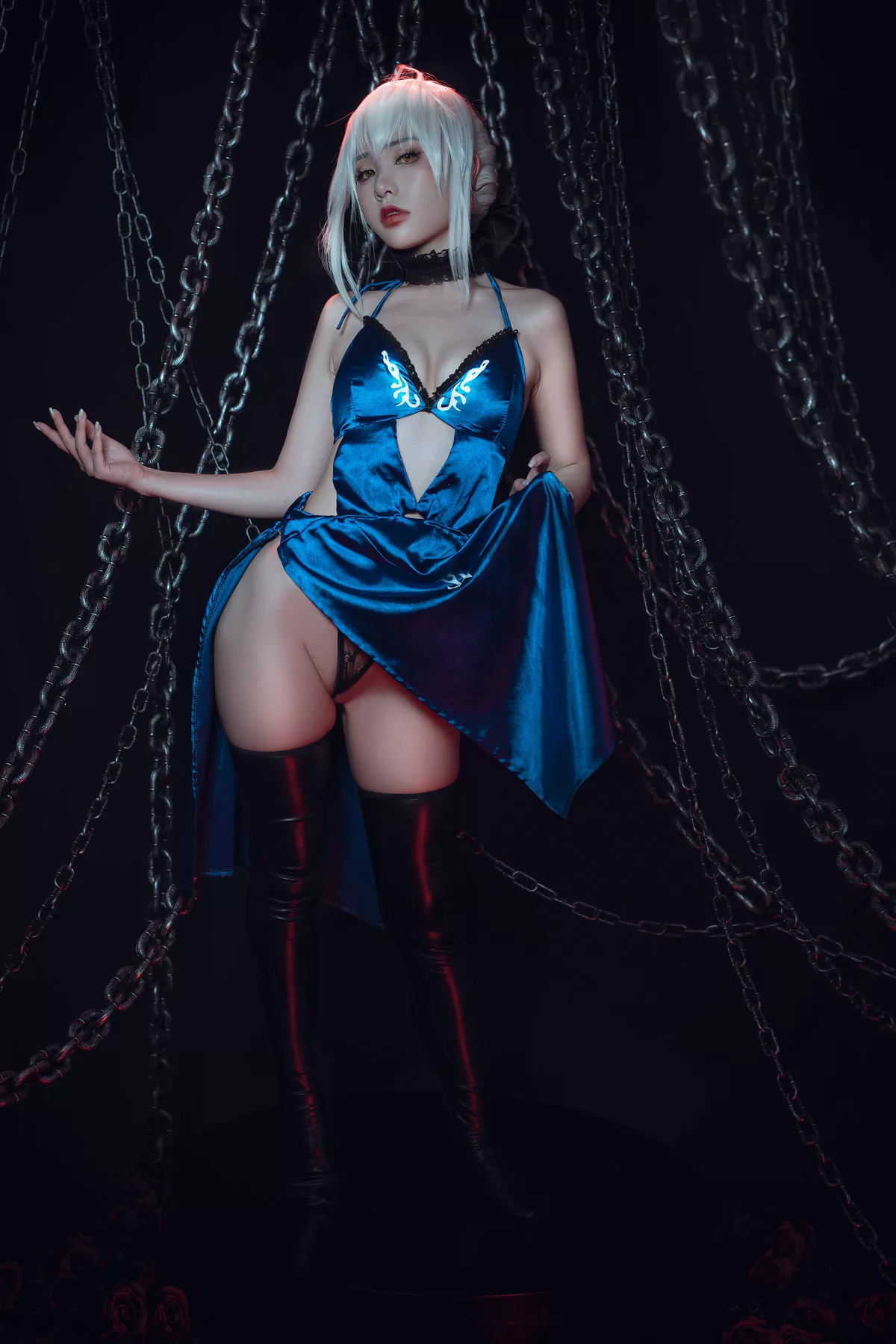 美女Cosplay 爆机丫头 喵小吉 Saber Alter 诱惑私拍 黑呆