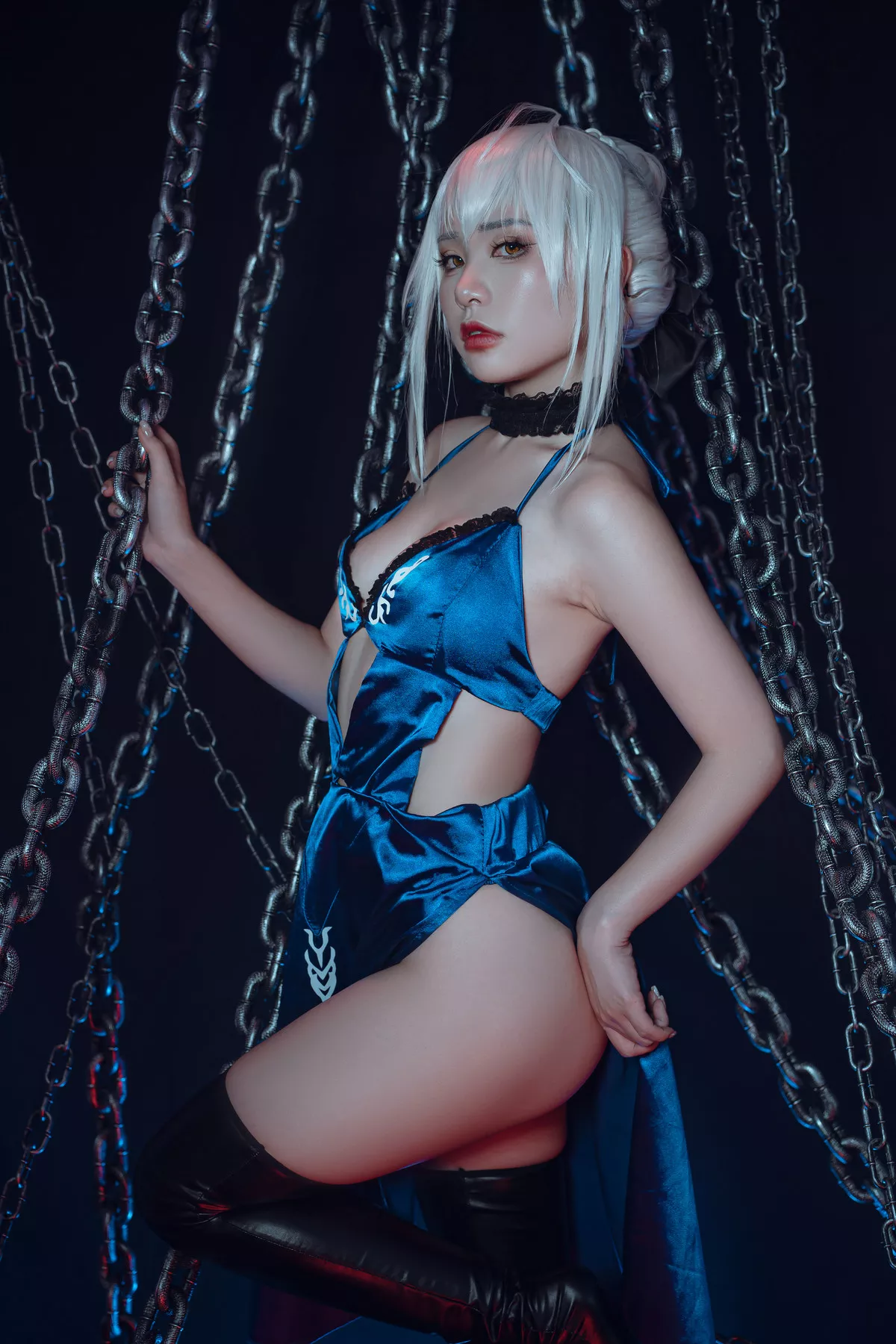 美女Cosplay 爆机丫头 喵小吉 Saber Alter 诱惑私拍 黑呆