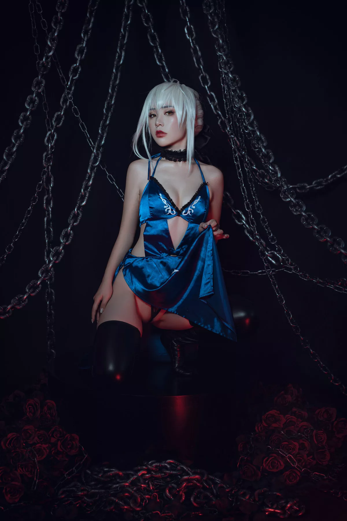 美女Cosplay 爆机丫头 喵小吉 Saber Alter 诱惑私拍 黑呆