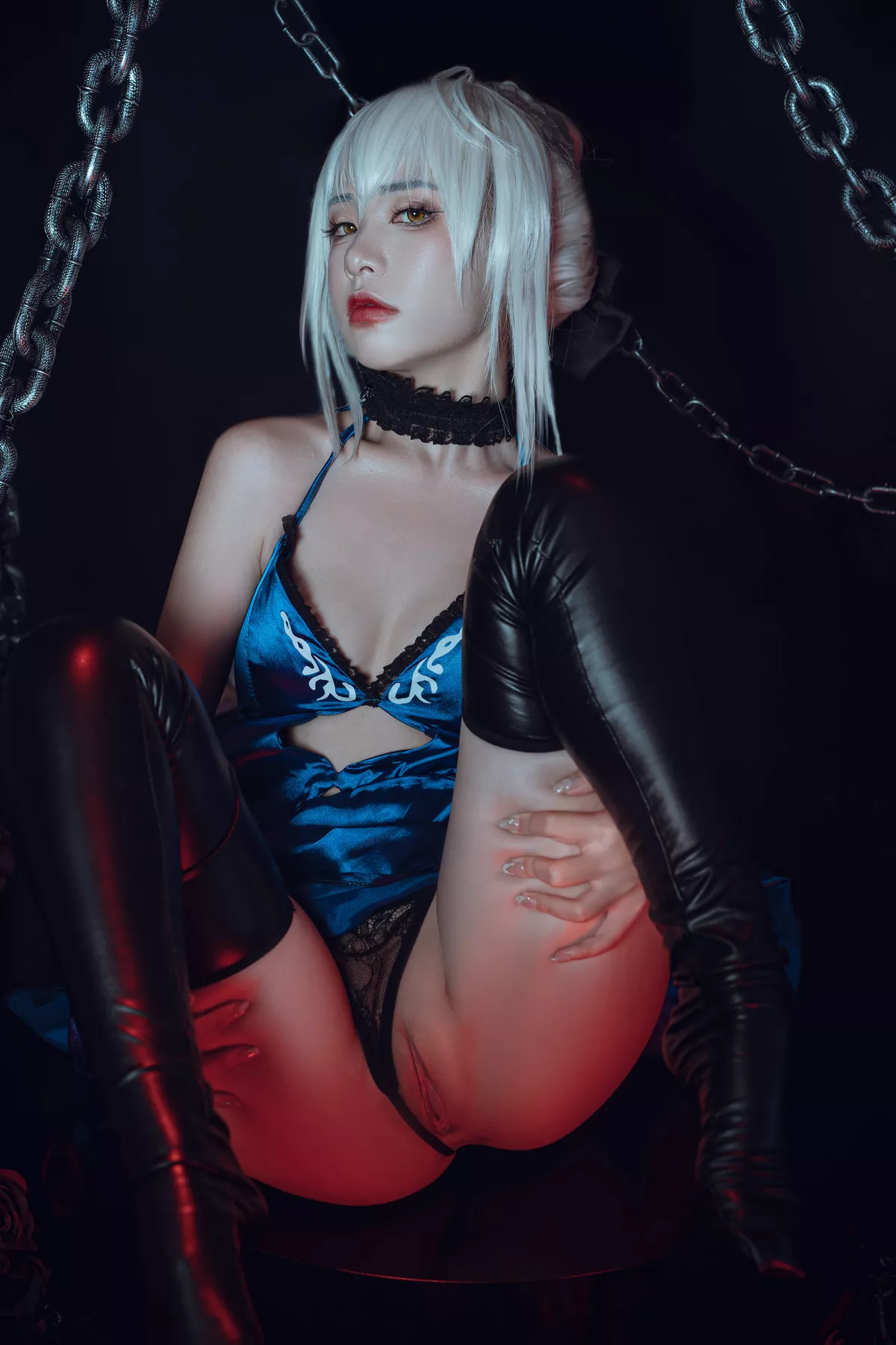 美女Cosplay 爆机丫头 喵小吉 Saber Alter 诱惑私拍 黑呆