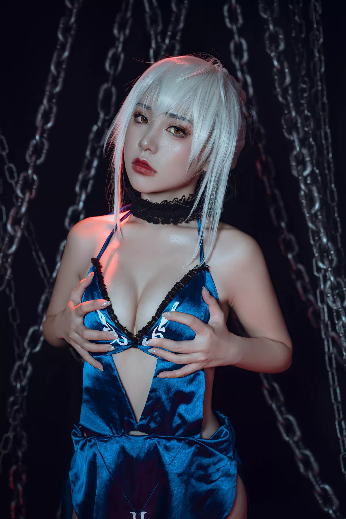 美女Cosplay 爆机丫头 喵小吉 Saber Alter 诱惑私拍 黑呆