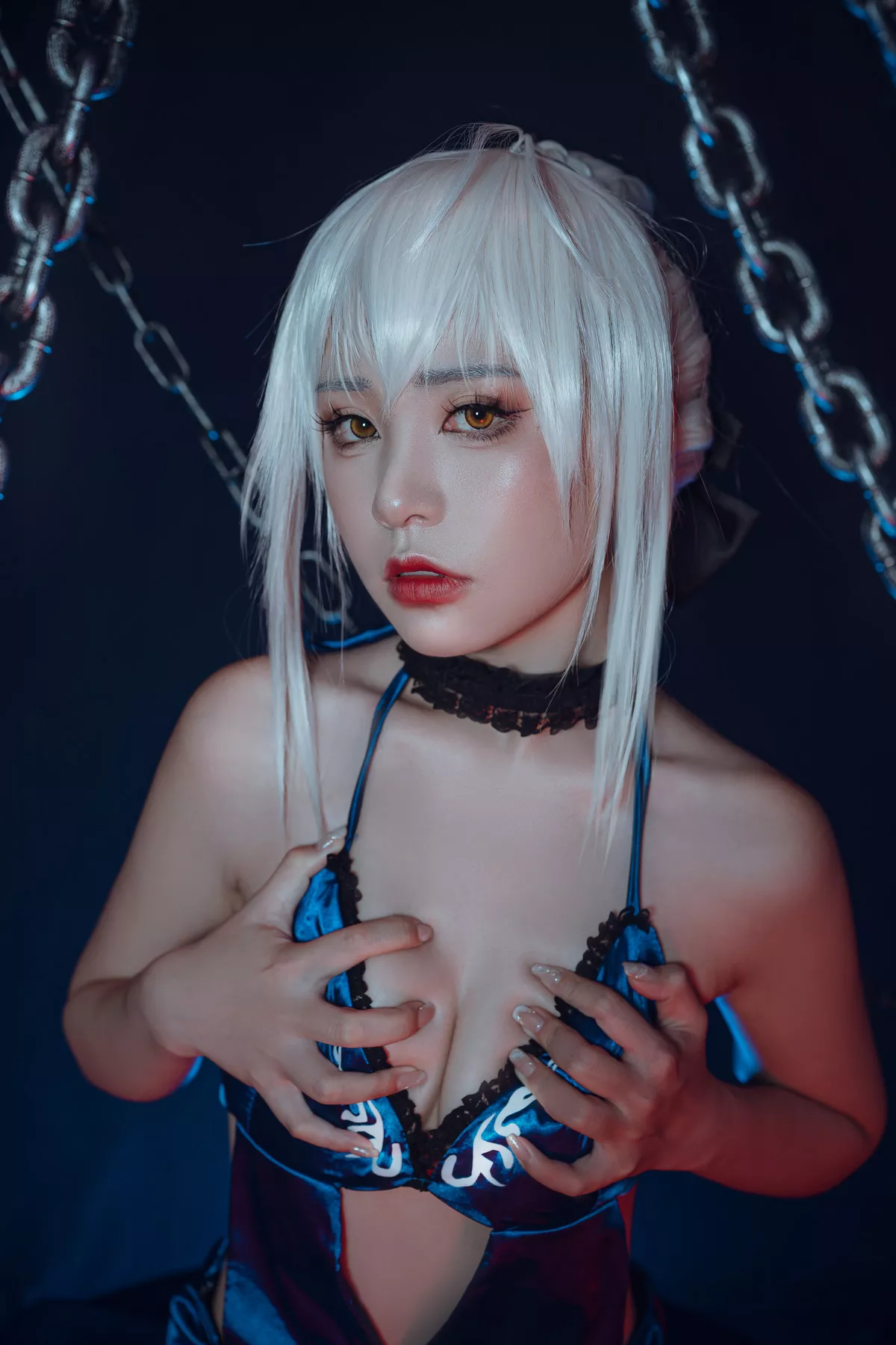 美女Cosplay 爆机丫头 喵小吉 Saber Alter 诱惑私拍 黑呆