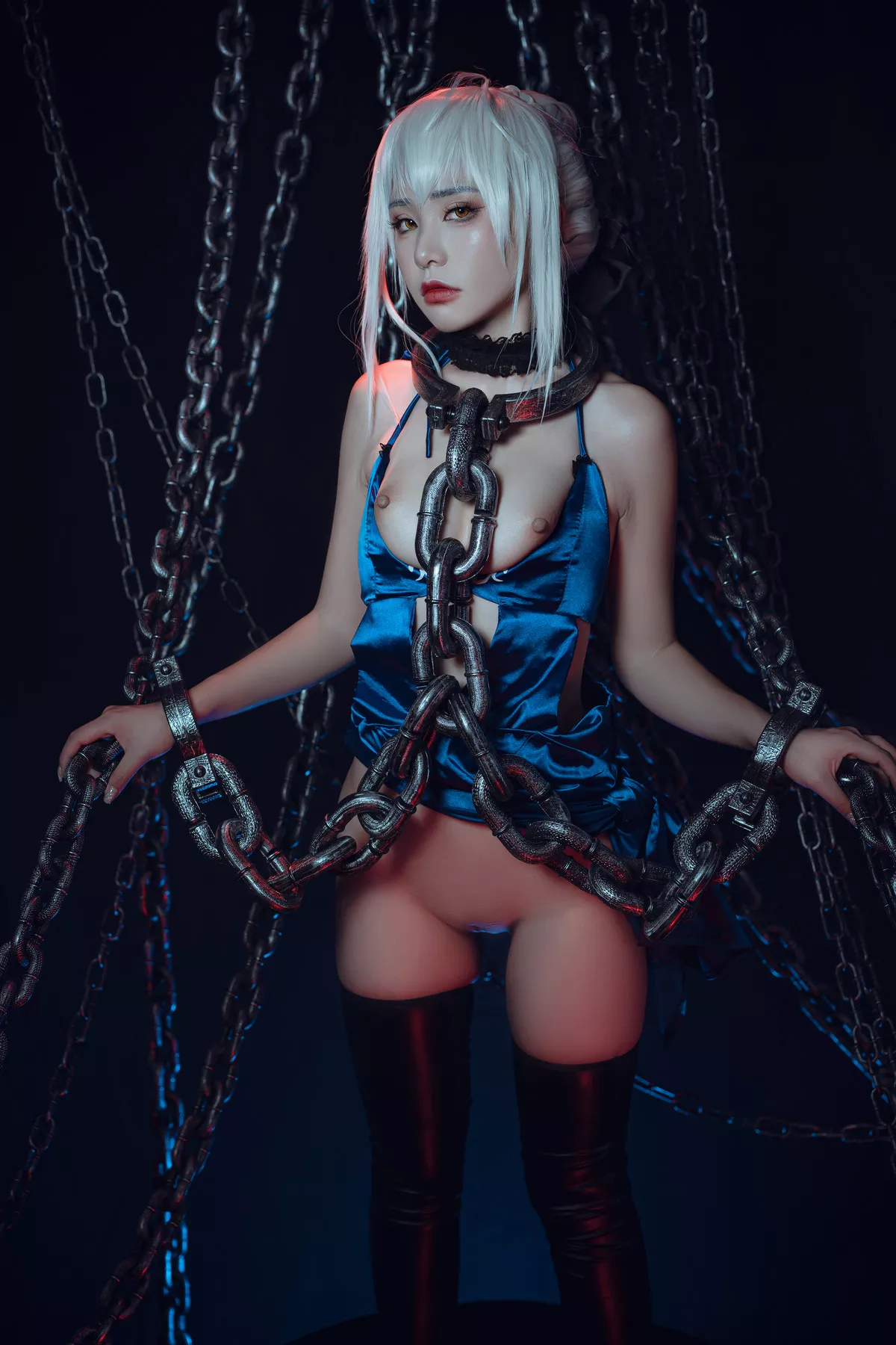 美女Cosplay 爆机丫头 喵小吉 Saber Alter 诱惑私拍 黑呆