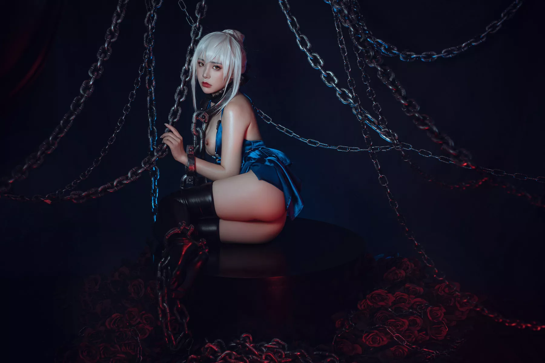 美女Cosplay 爆机丫头 喵小吉 Saber Alter 诱惑私拍 黑呆
