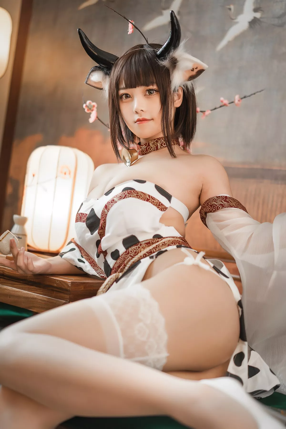 蜜汁猫裘 奶牛  美女Cosplay 撩人私拍