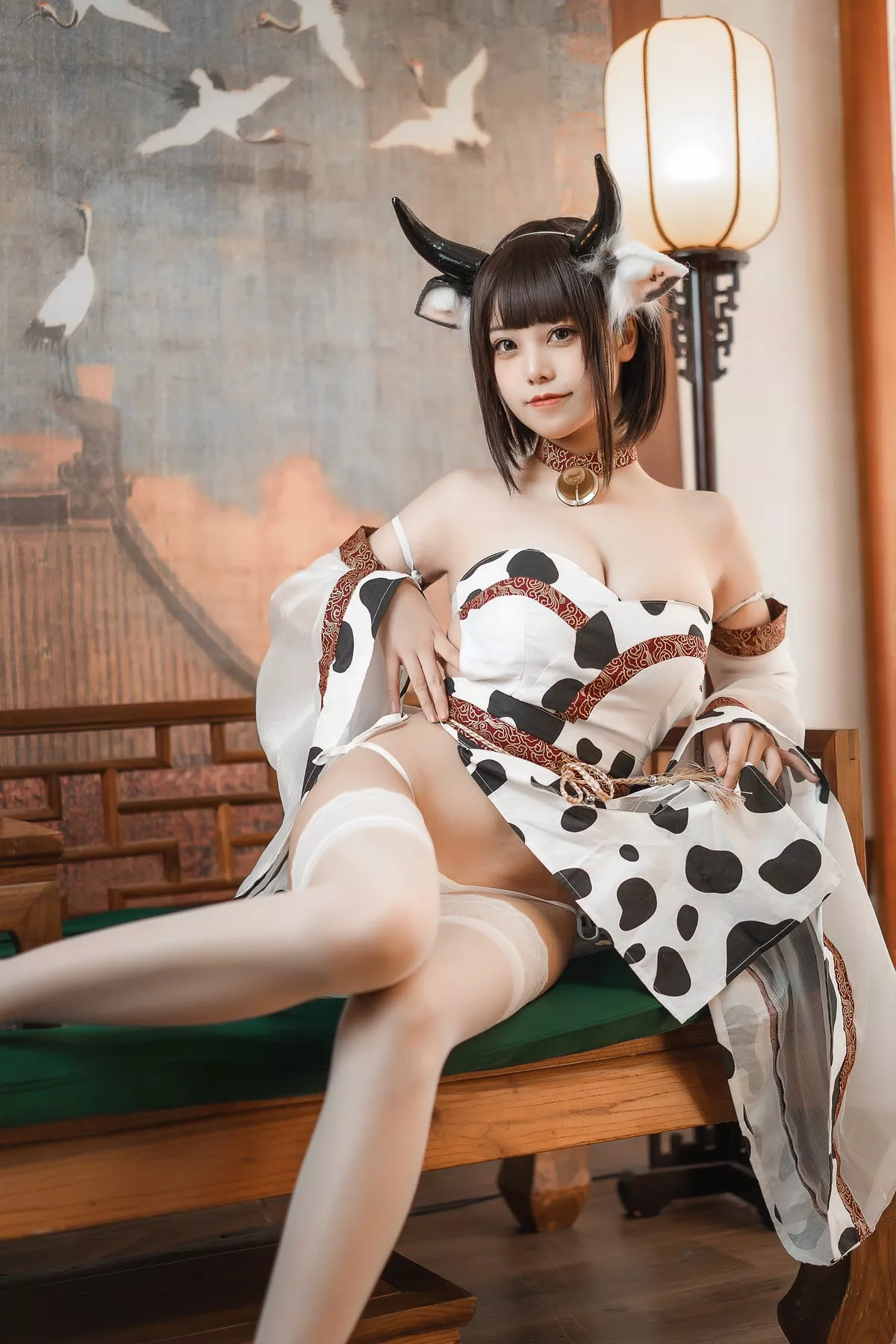 蜜汁猫裘 奶牛  美女Cosplay 撩人私拍