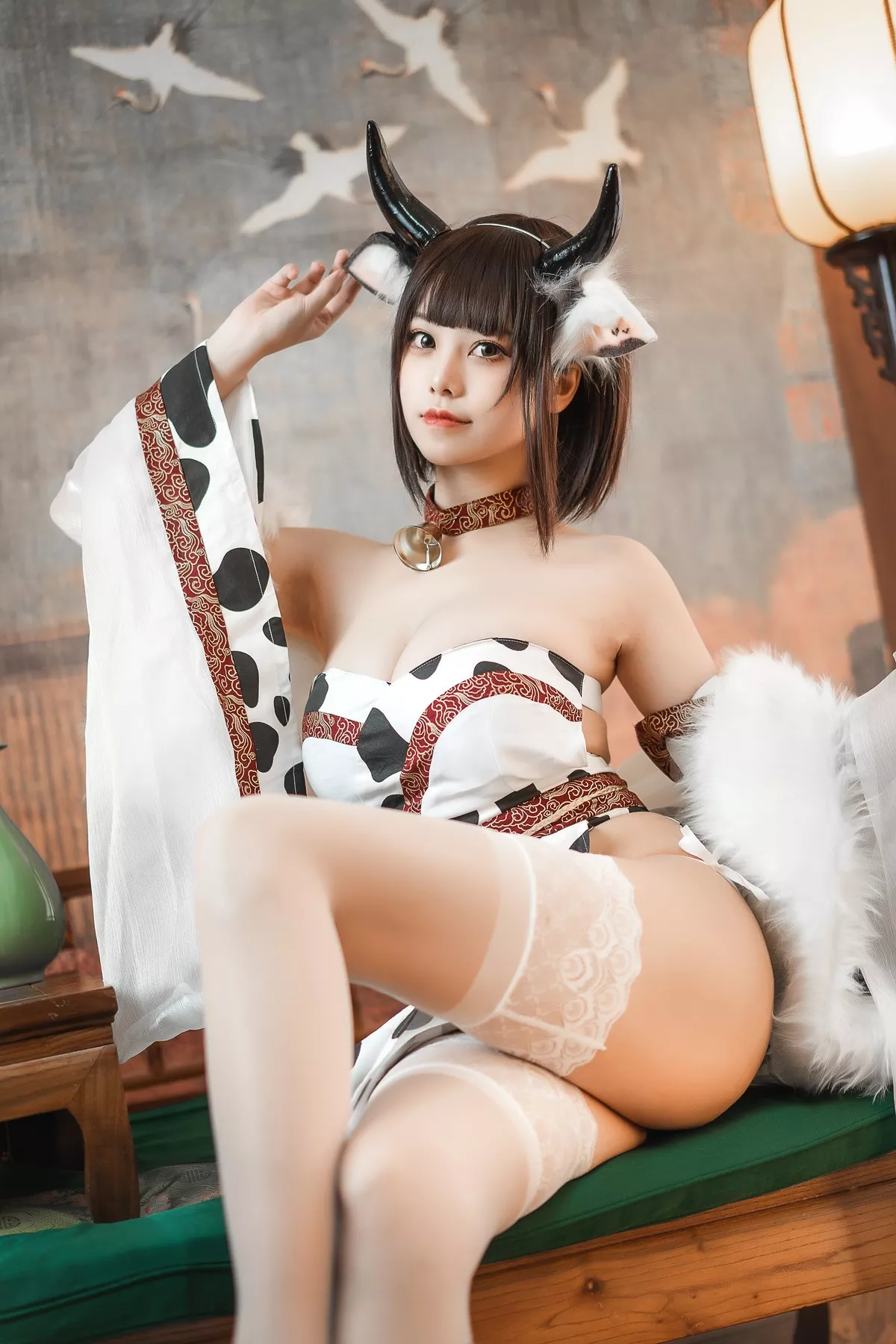 蜜汁猫裘 奶牛  美女Cosplay 撩人私拍