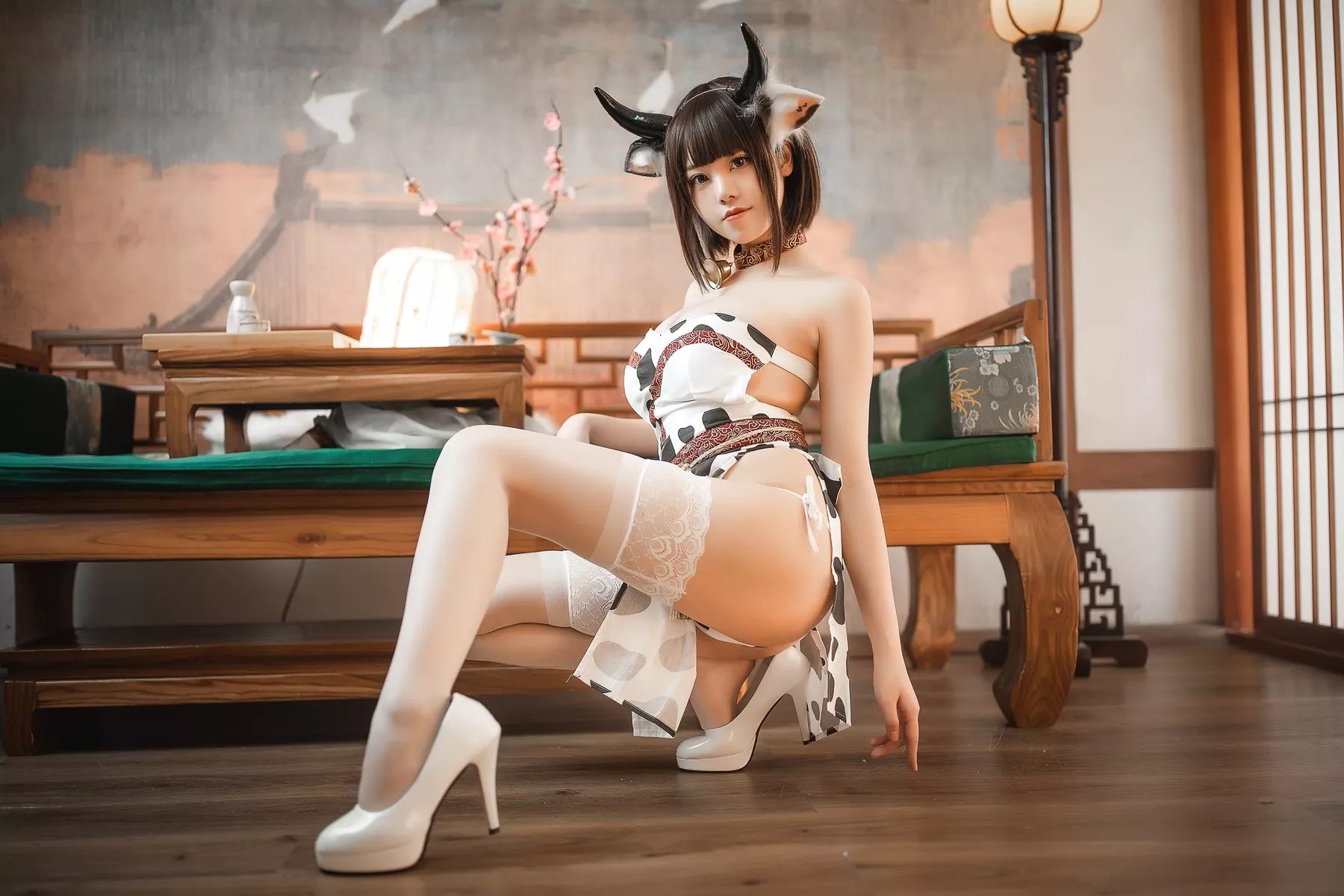 蜜汁猫裘 奶牛  美女Cosplay 撩人私拍