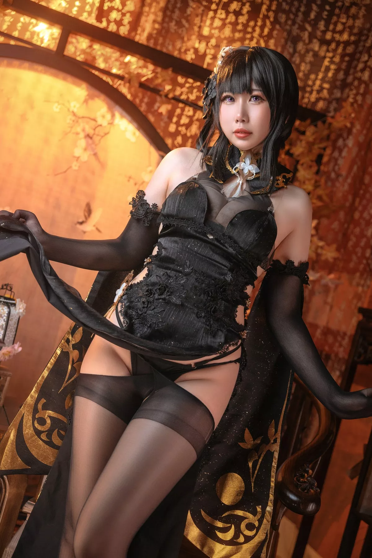 &喜茶苍苍子 双人 九言 碧蓝航线 镇海白� 尤物Cosplay