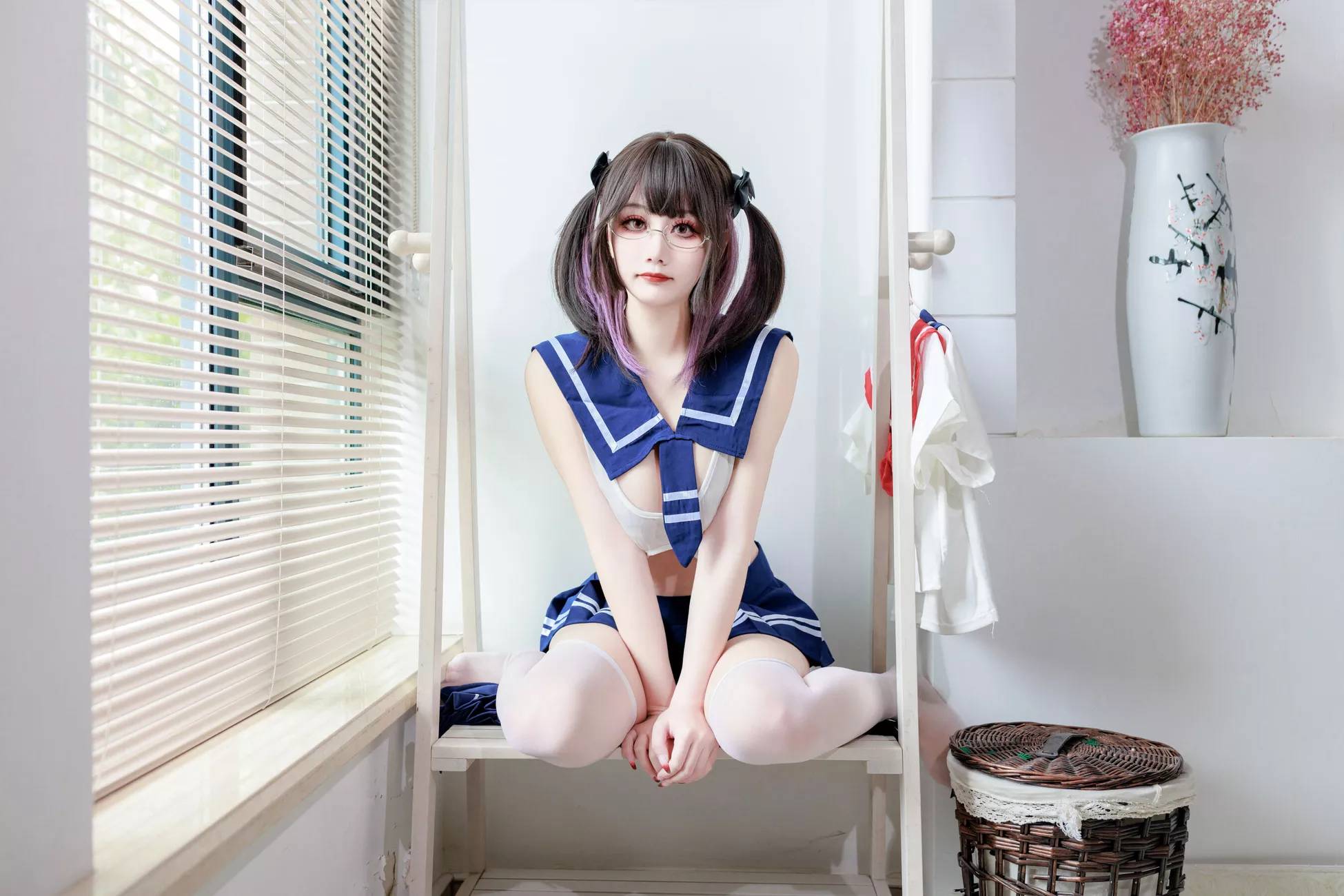 优秀影像套图 《连体水手服》 阿雪雪