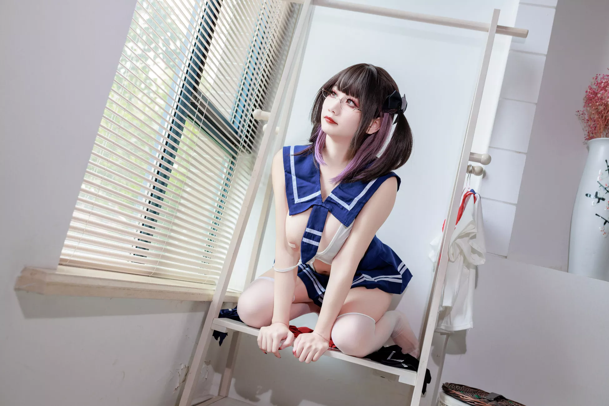 优秀影像套图 《连体水手服》 阿雪雪