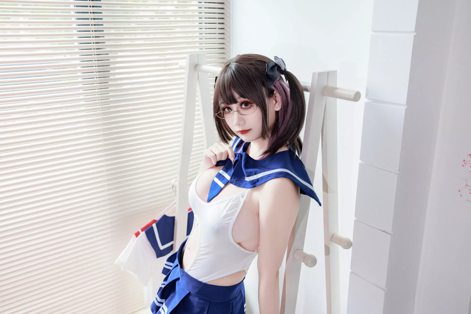优秀影像套图 《连体水手服》 阿雪雪