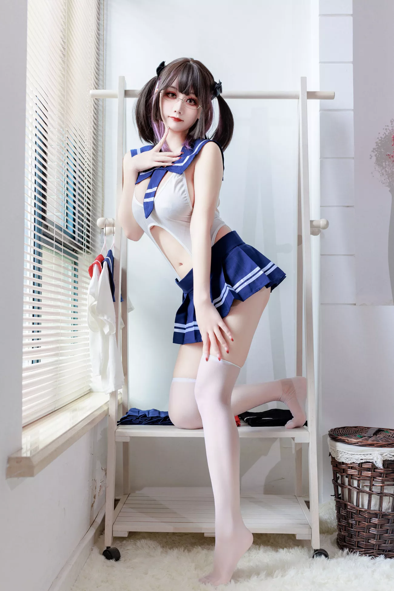 优秀影像套图 《连体水手服》 阿雪雪