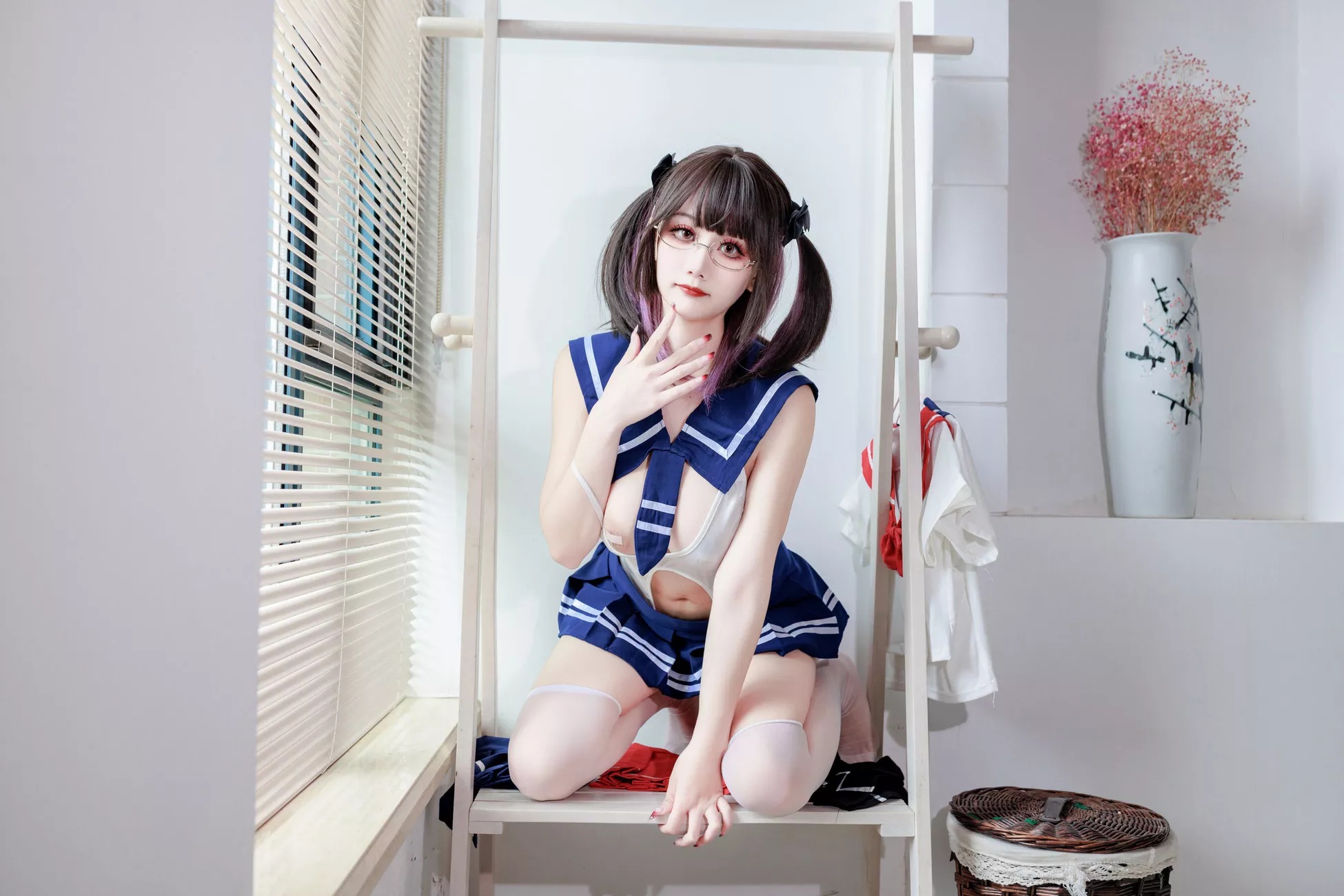 优秀影像套图 《连体水手服》 阿雪雪