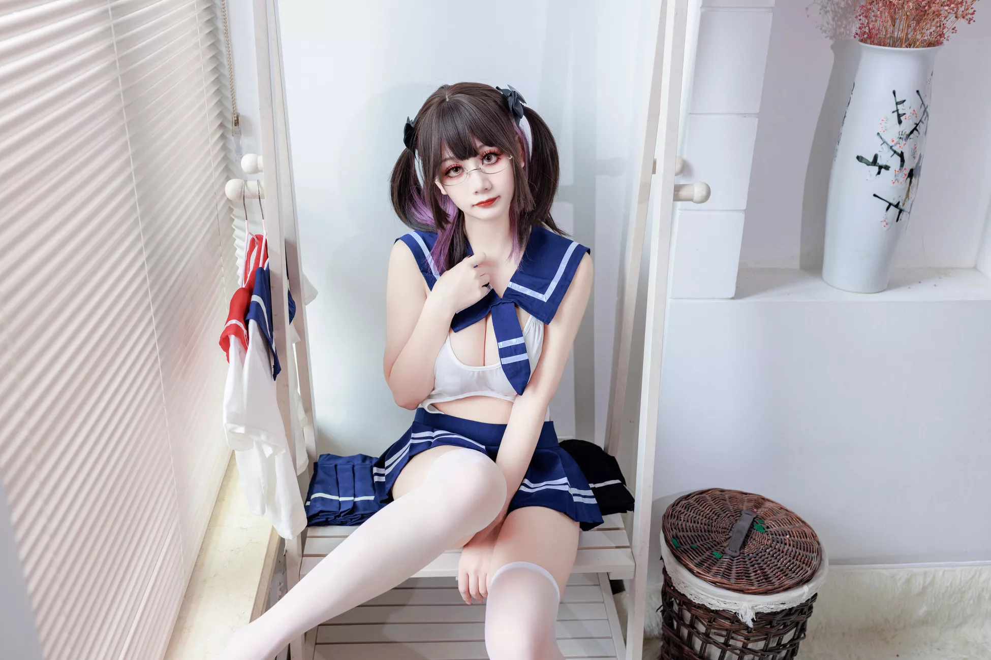 优秀影像套图 《连体水手服》 阿雪雪