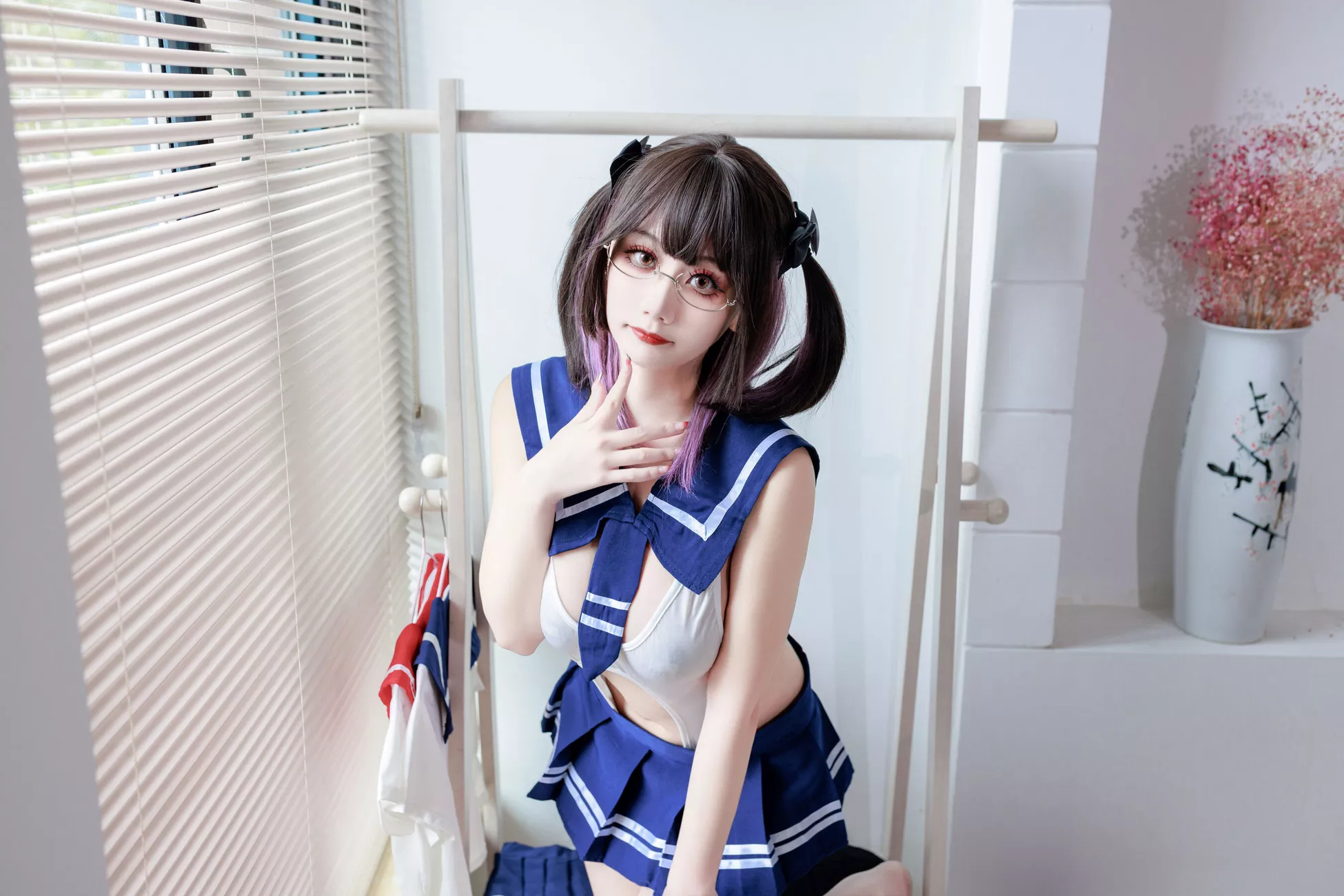 优秀影像套图 《连体水手服》 阿雪雪