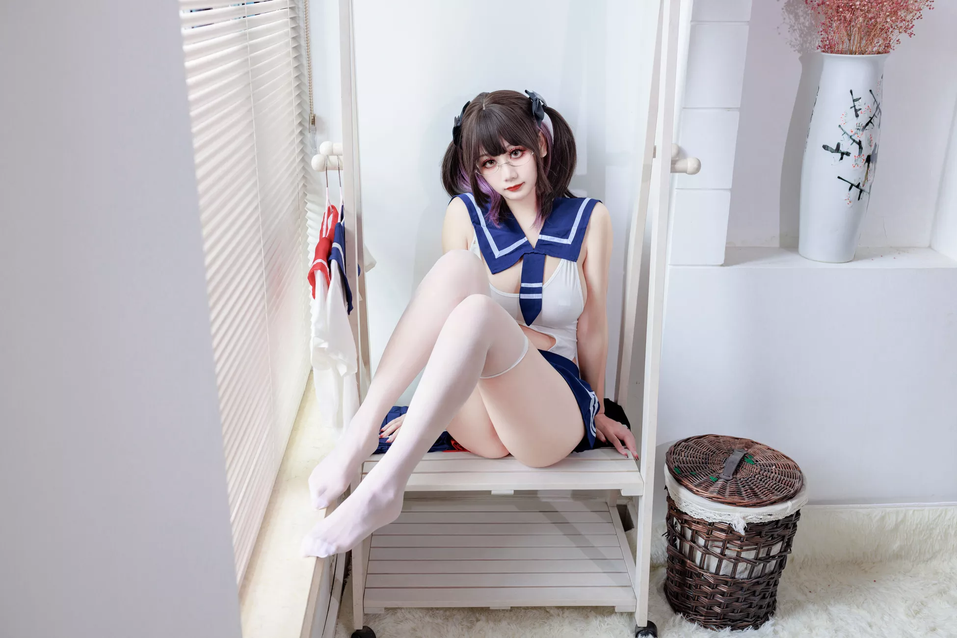 优秀影像套图 《连体水手服》 阿雪雪