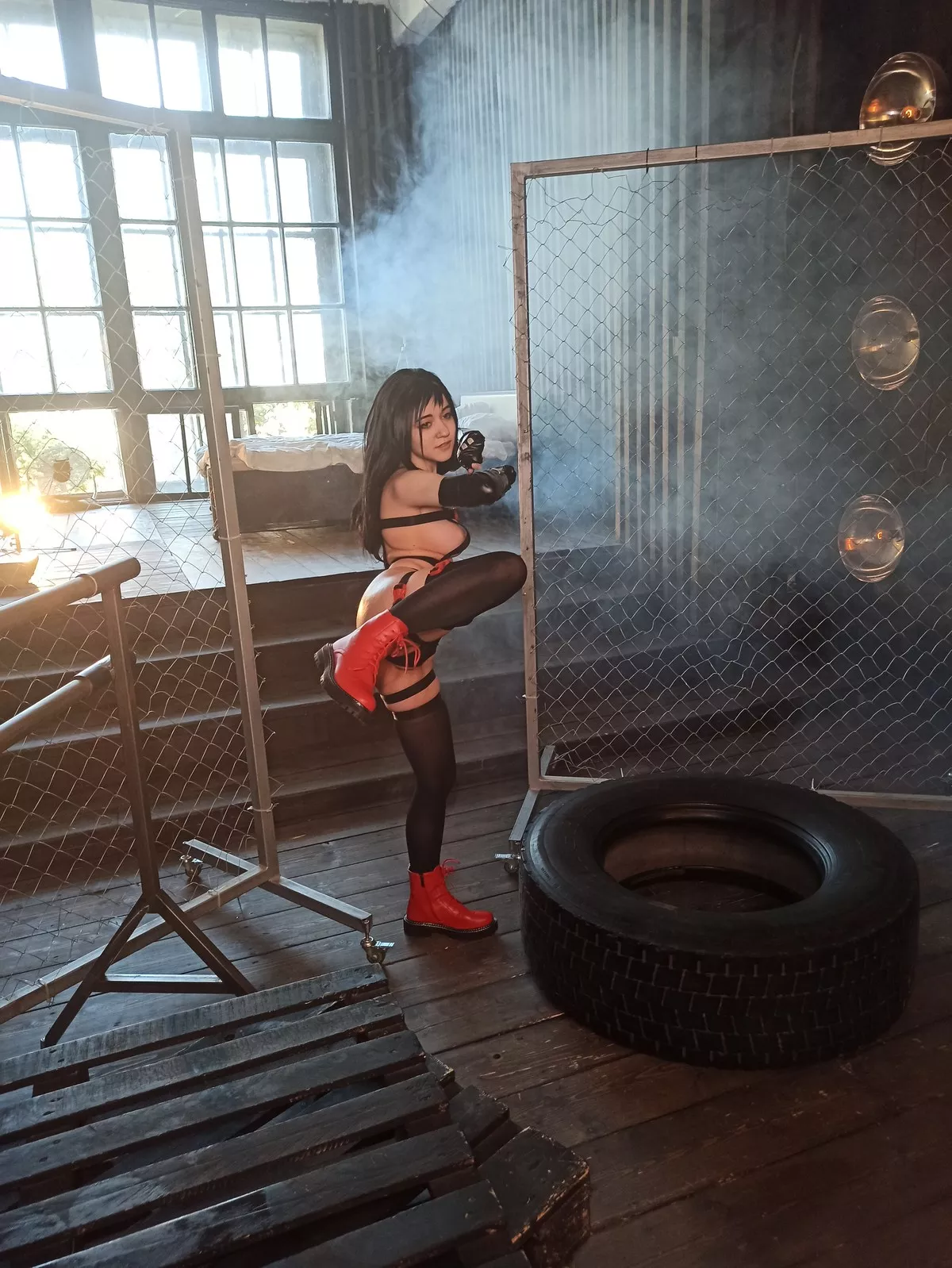 Lockhart 美人Cosplay Tifa Donna 蒂法 Loli 迷人密拍