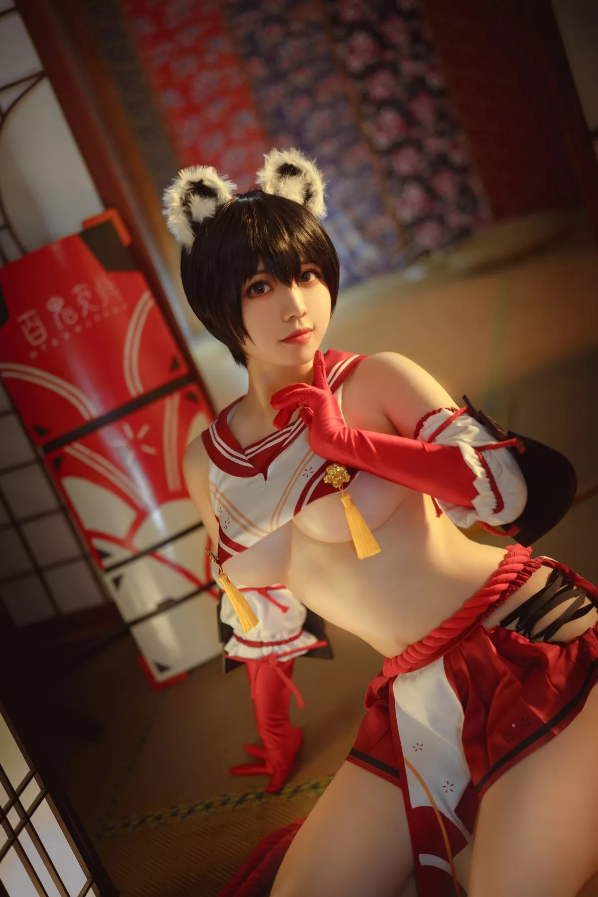 佳人Cosplay 风情私房 Kasuga Ganlory 春日 啊日日 Tsubaki