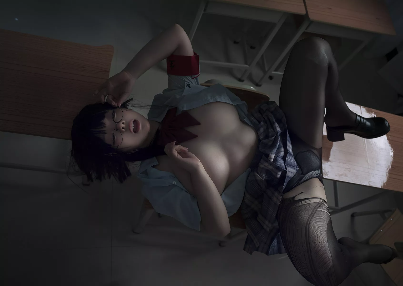 阿寨寨 美女Cosplay 写真 生徒会长 NinJA 风骚私拍