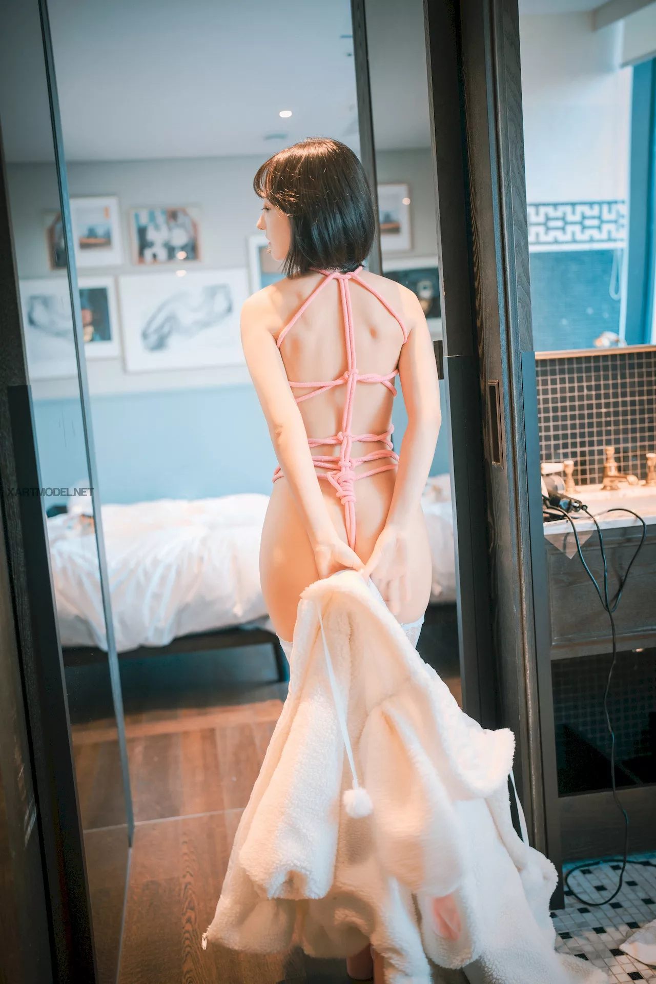 Class(69P) 高丽靓模高画质写真图集 】 K  HaNari【DJAWA大佳玩  高丽靓模写真 Notting