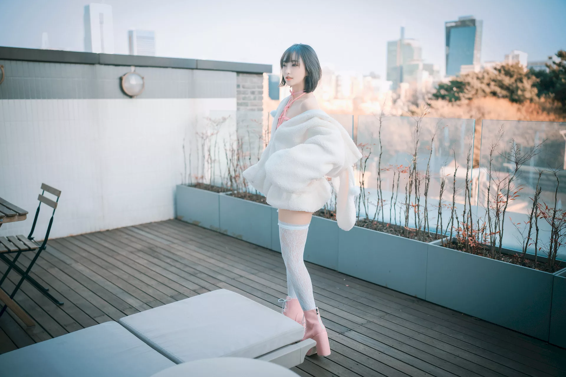 Class(69P) 高丽靓模高画质写真图集 】 K  HaNari【DJAWA大佳玩  高丽靓模写真 Notting