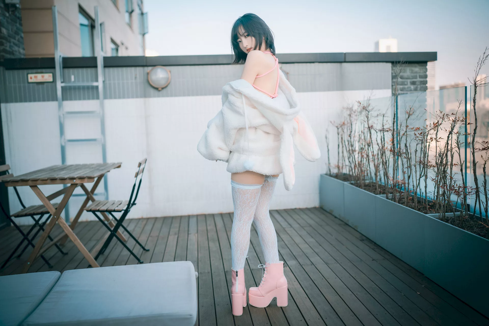 Class(69P) 高丽靓模高画质写真图集 】 K  HaNari【DJAWA大佳玩  高丽靓模写真 Notting