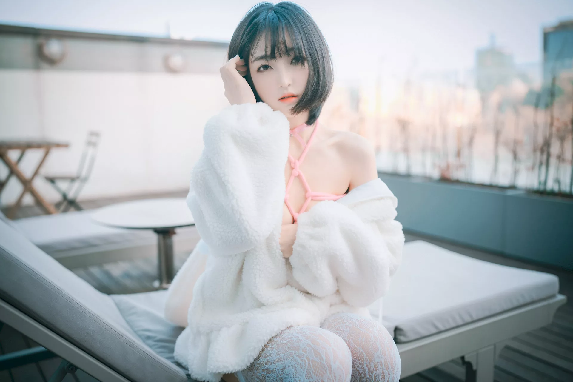 Class(69P) 高丽靓模高画质写真图集 】 K  HaNari【DJAWA大佳玩  高丽靓模写真 Notting