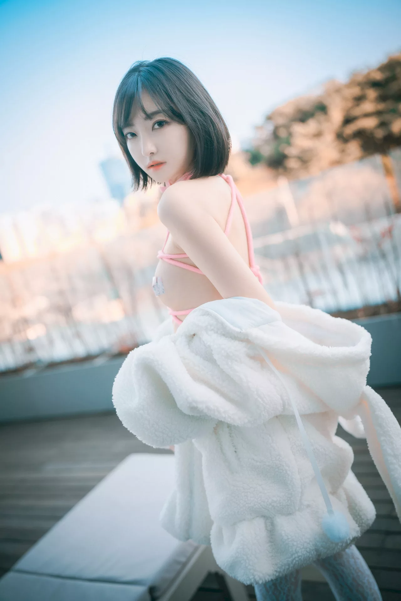 Class(69P) 高丽靓模高画质写真图集 】 K  HaNari【DJAWA大佳玩  高丽靓模写真 Notting