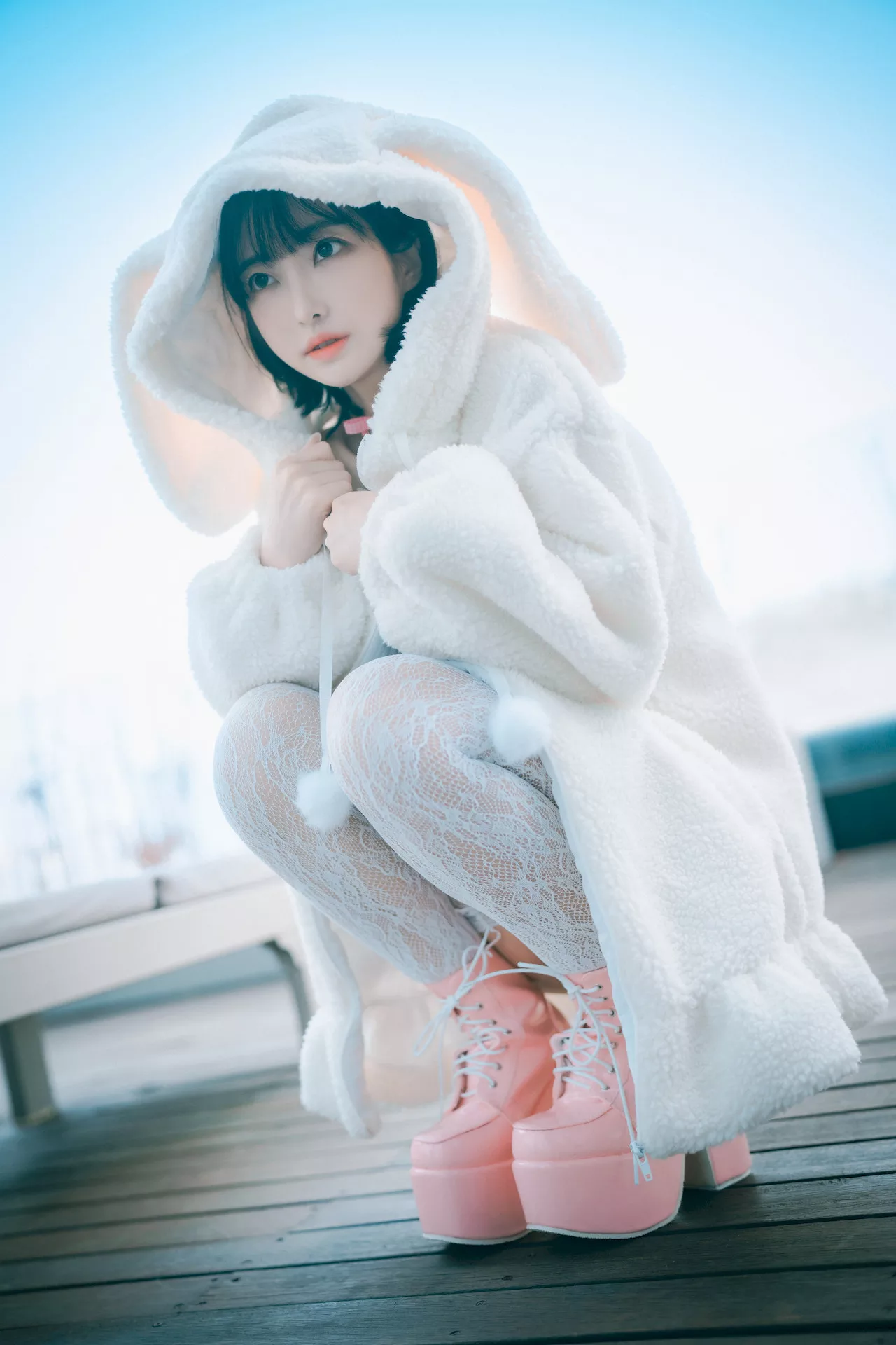 Class(69P) 高丽靓模高画质写真图集 】 K  HaNari【DJAWA大佳玩  高丽靓模写真 Notting