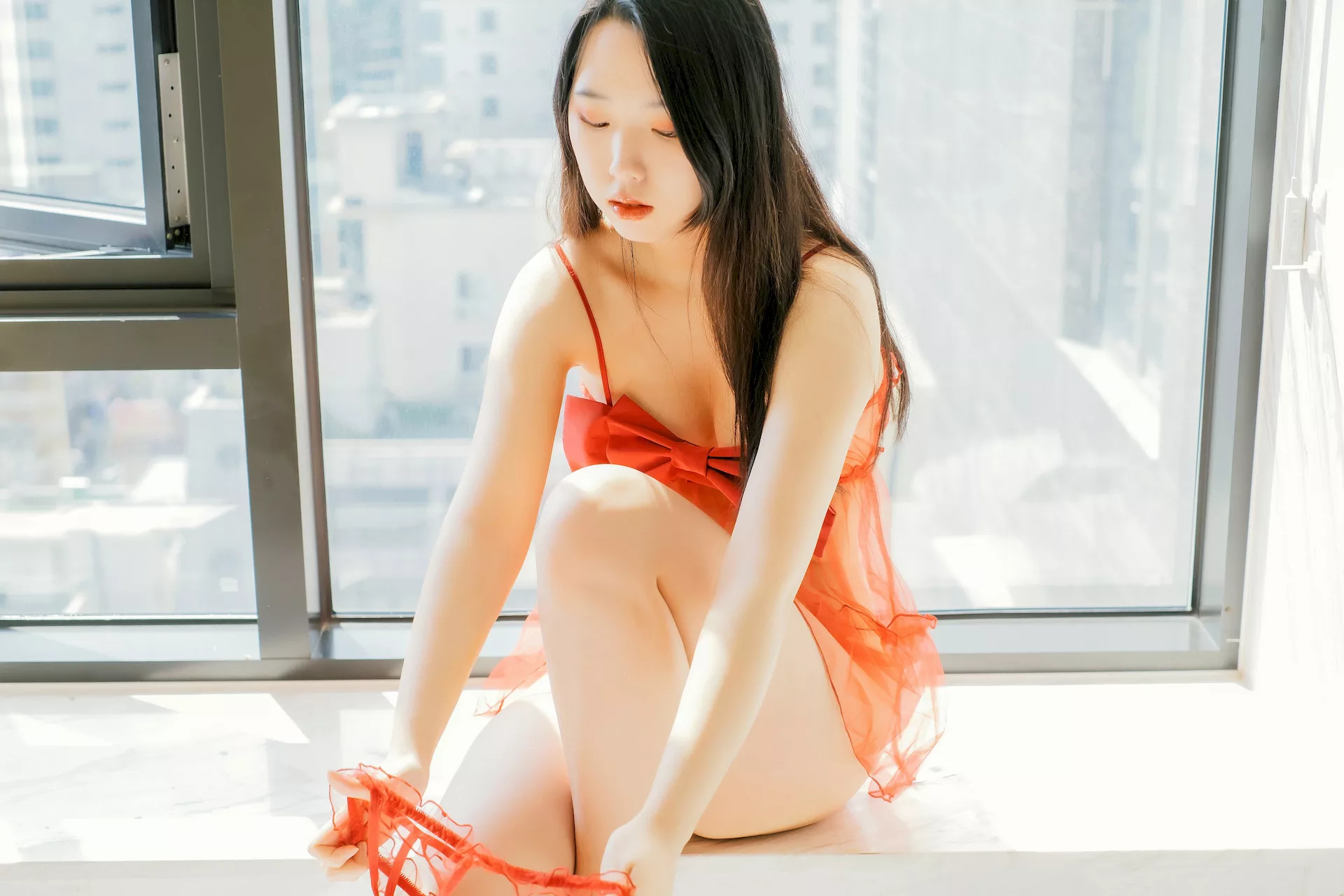 Dame【Moon 高丽模特影像 Tie a Up Snap  Ribbon 月夜快照】 Vol.1 全集修正 Night