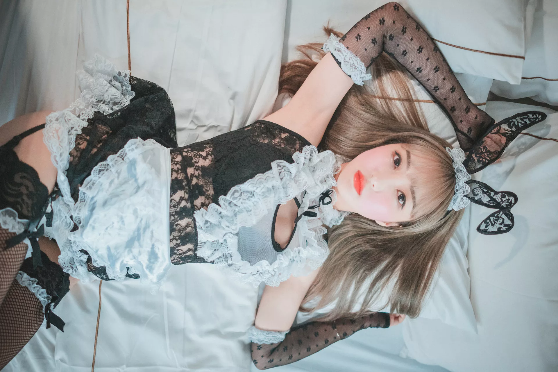 HaNari【DJAWA大佳玩 Maid(48P)  】 高丽靓模高质艺术图美图 高丽靓模艺术图  Devious